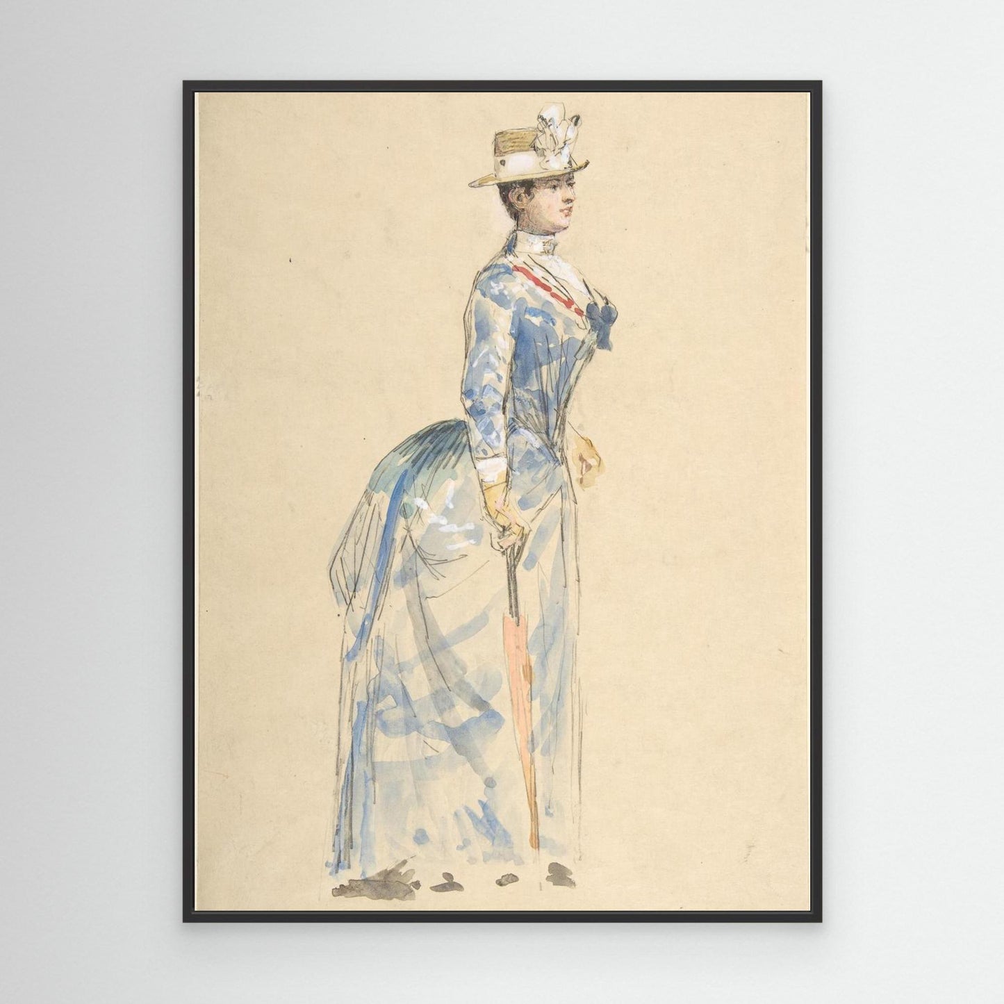 Woman Dressed in Blue