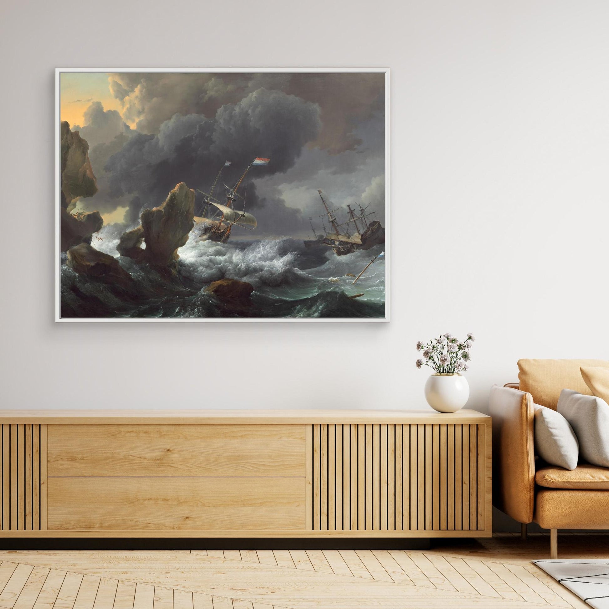 Ships in Distress off a Rocky Coast