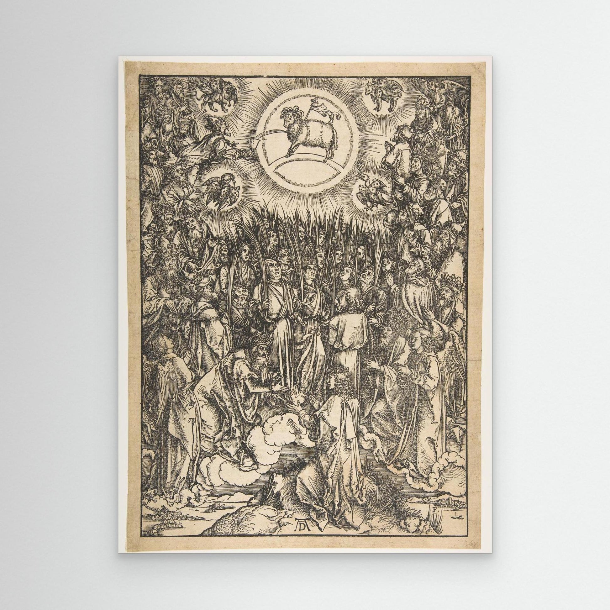 The Adoration of the Lamb, from The Apocalypse, Latin Edition.