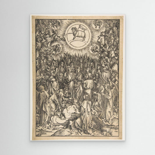 The Adoration of the Lamb, from The Apocalypse, Latin Edition.