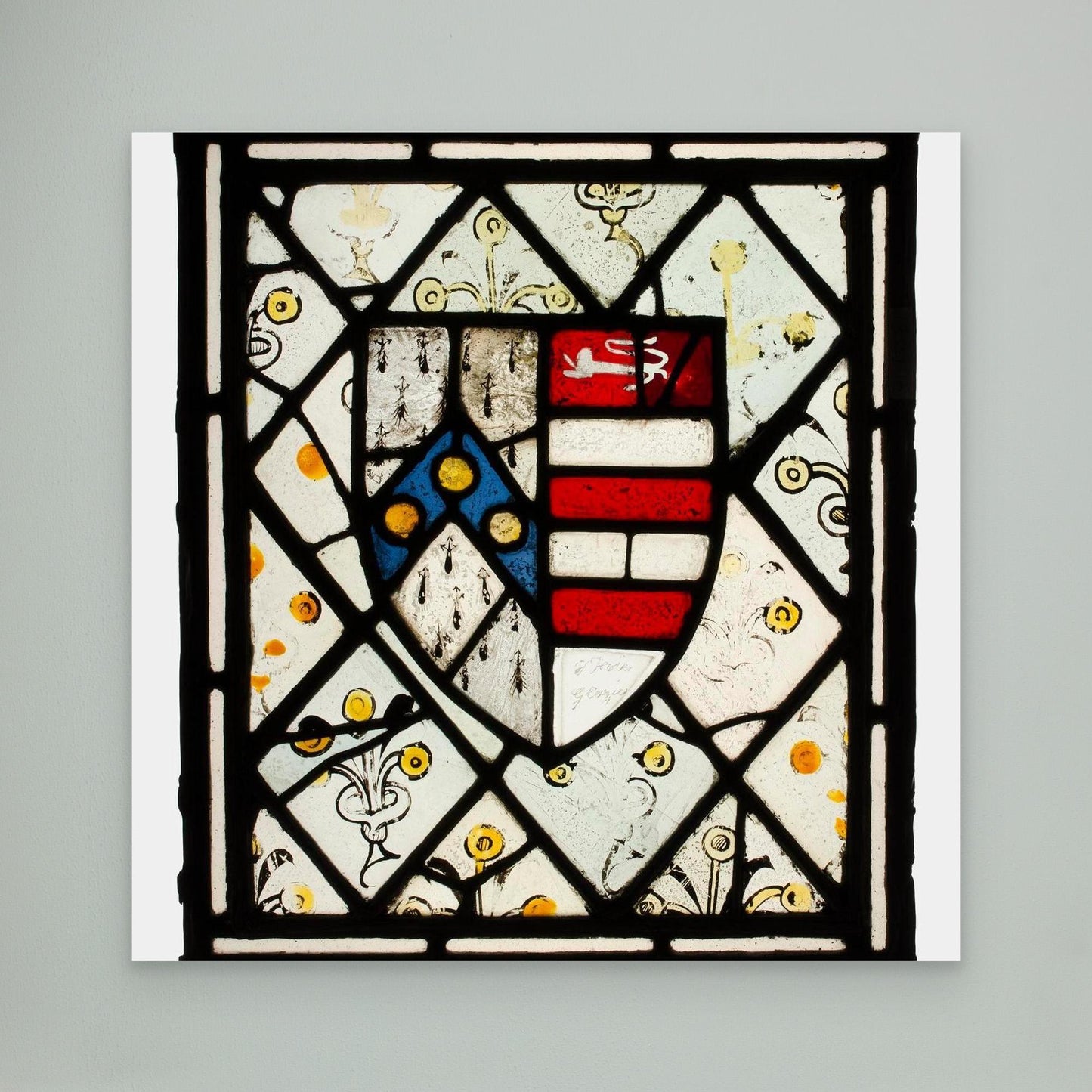 Panel with Heraldic Shield of Johnson