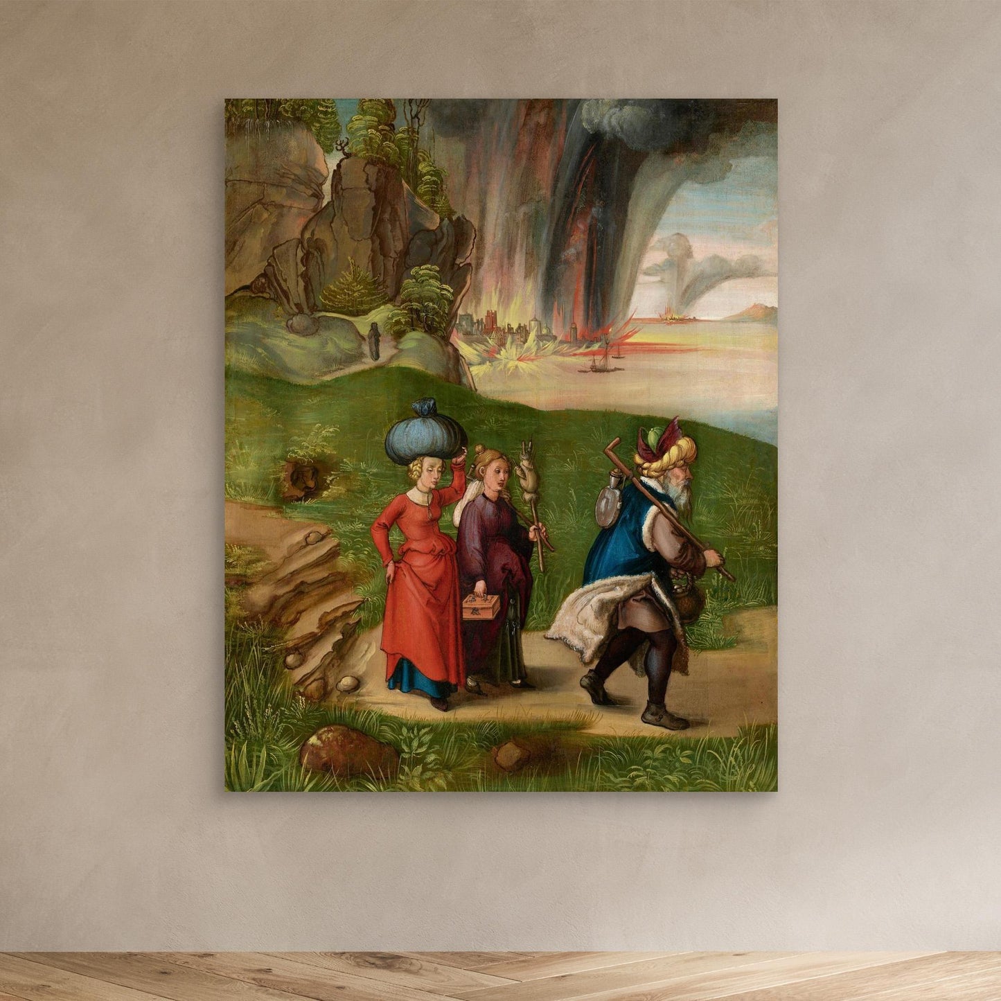 Lot and His Daughters (Reverse)