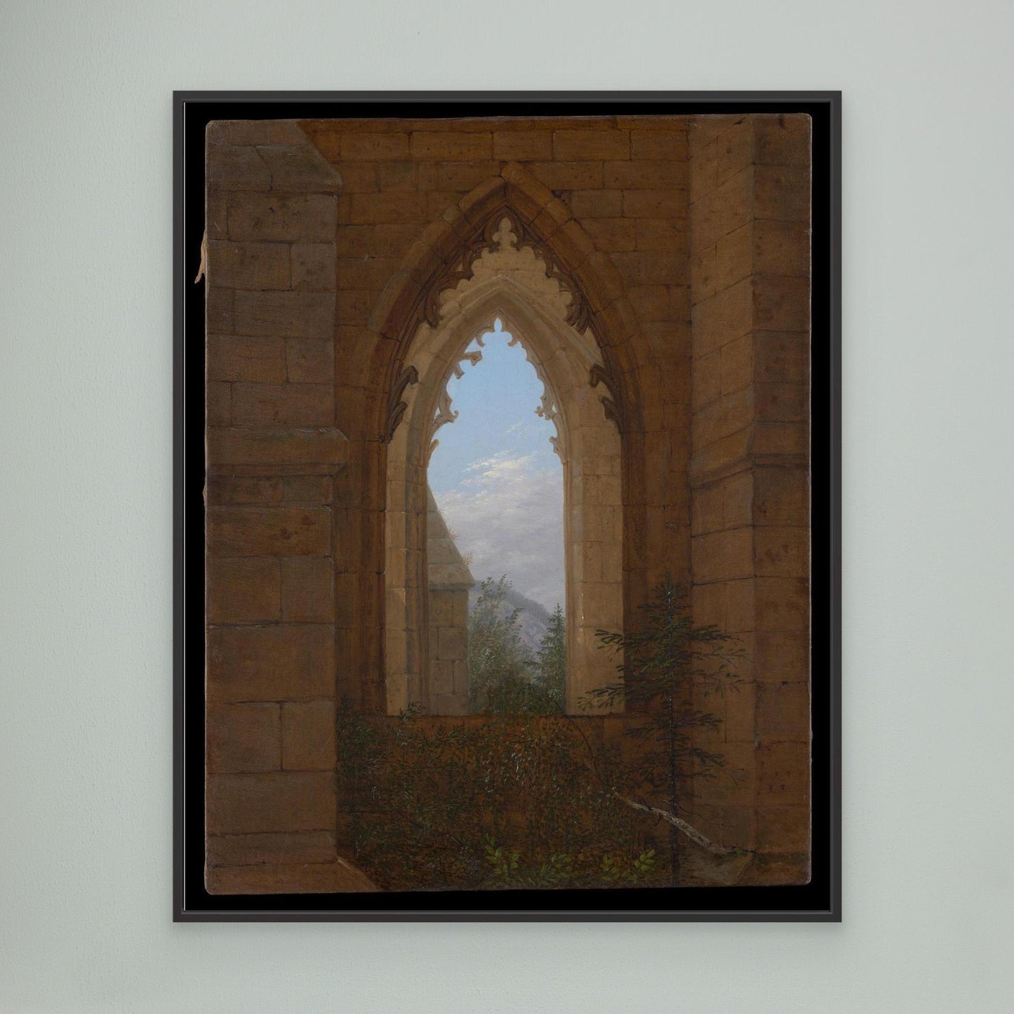 Gothic Windows in the Ruins of the Monastery at Oybin
