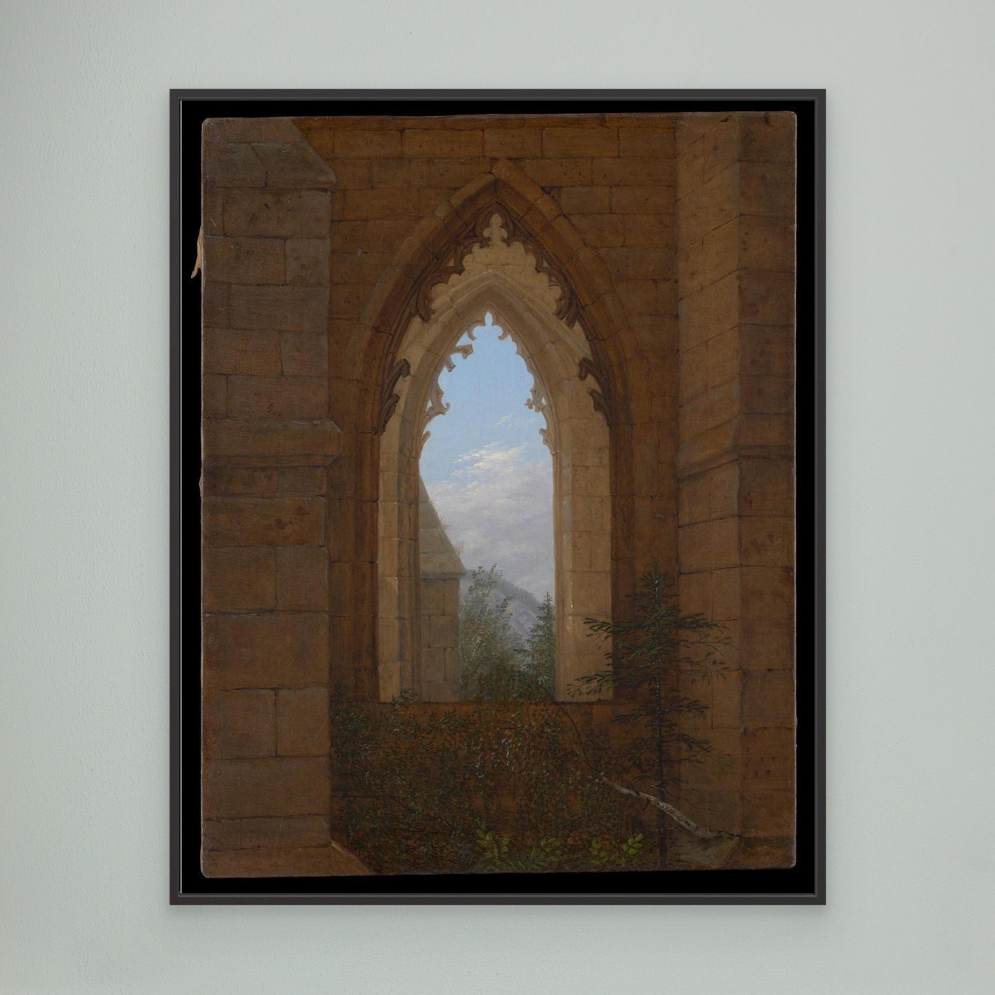 Gothic Windows in the Ruins of the Monastery at Oybin