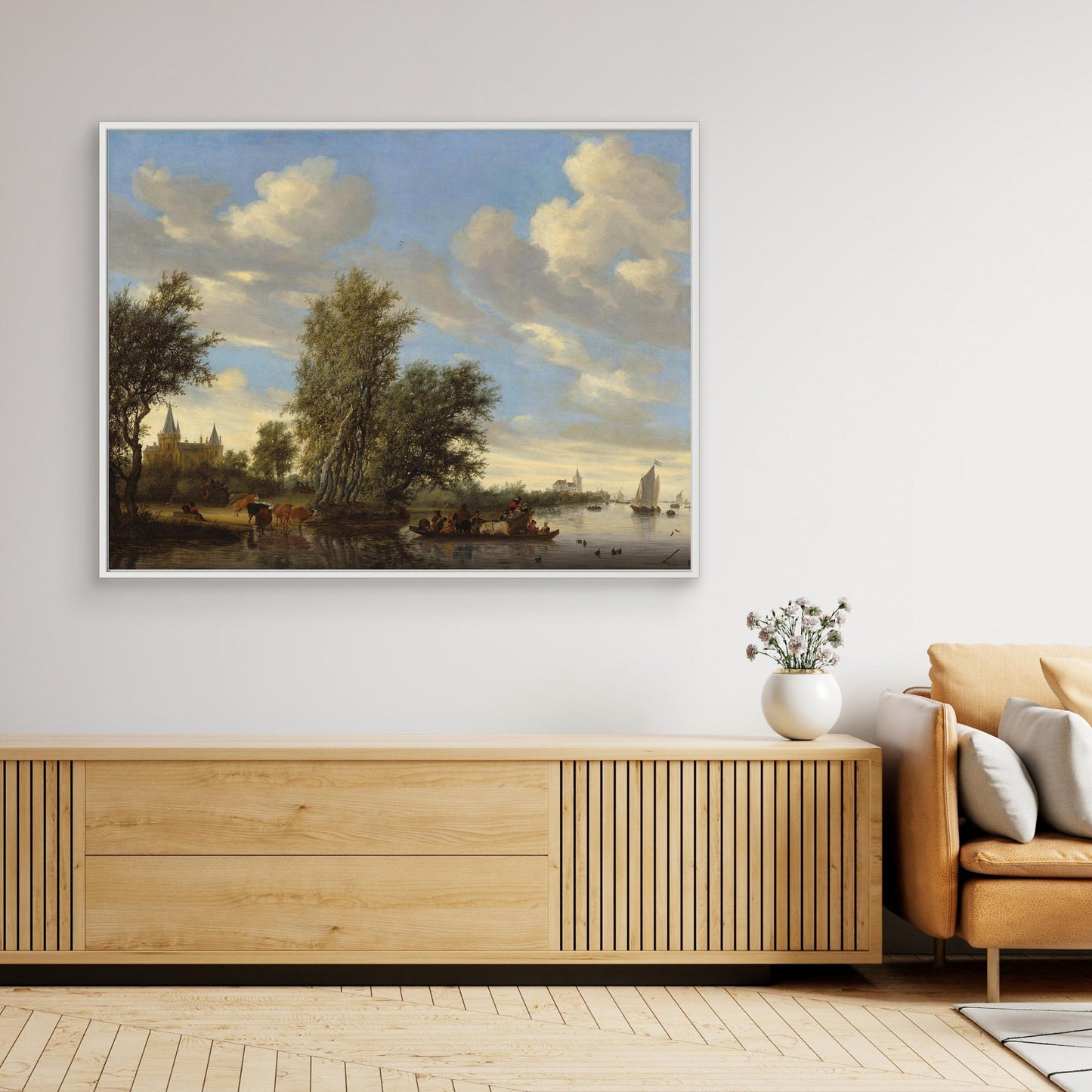 River Landscape with Ferry
