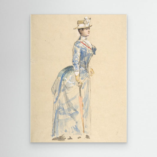 Woman Dressed in Blue
