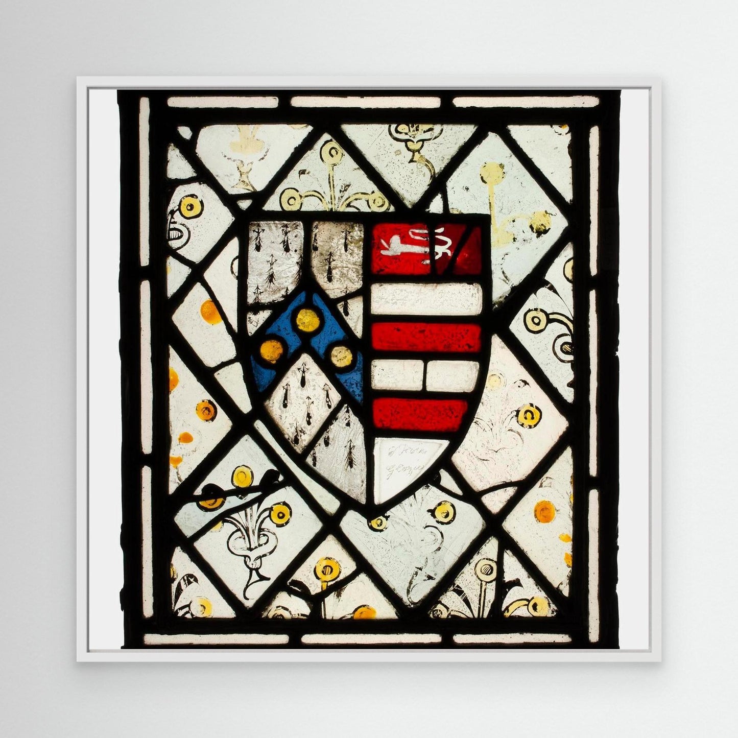 Panel with Heraldic Shield of Johnson