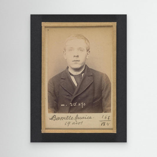 Bassille. Maurice, Eugène. 19 ans, né à Paris. Portefeuilliste. Anarchiste. 9-3-94