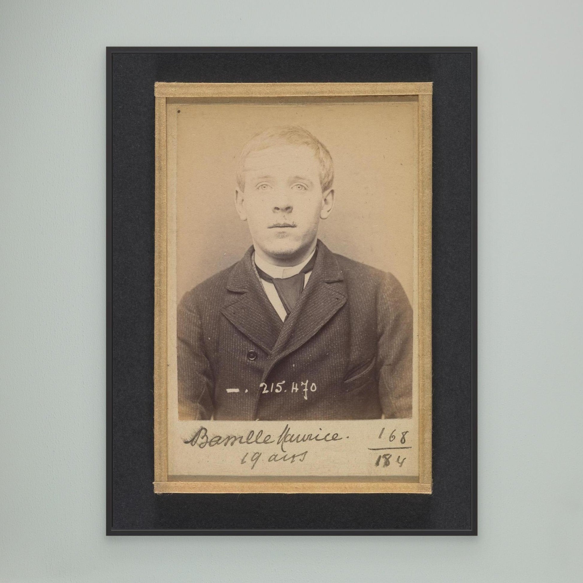 Bassille. Maurice, Eugène. 19 ans, né à Paris. Portefeuilliste. Anarchiste. 9-3-94