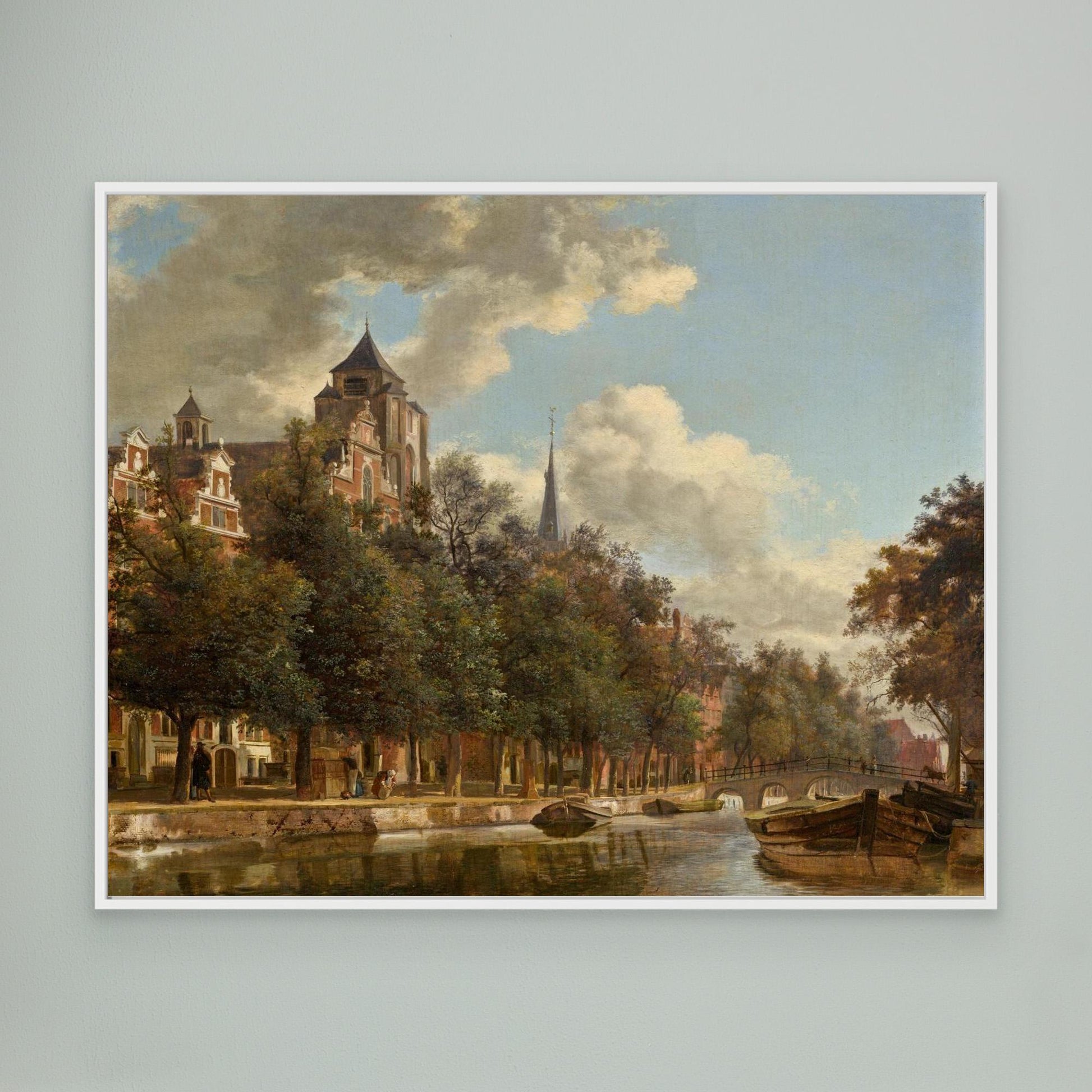 View Down a Dutch Canal