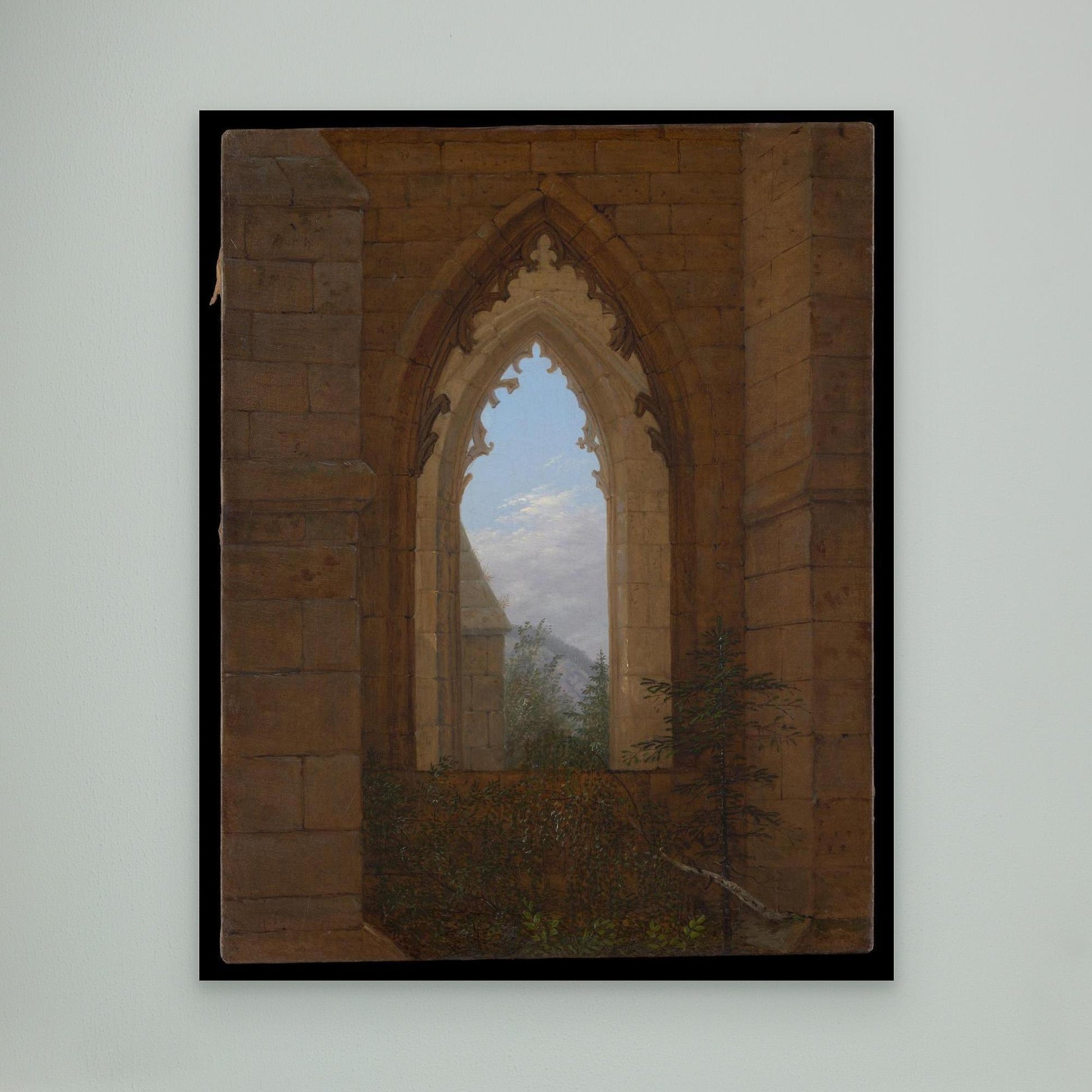 Gothic Windows in the Ruins of the Monastery at Oybin