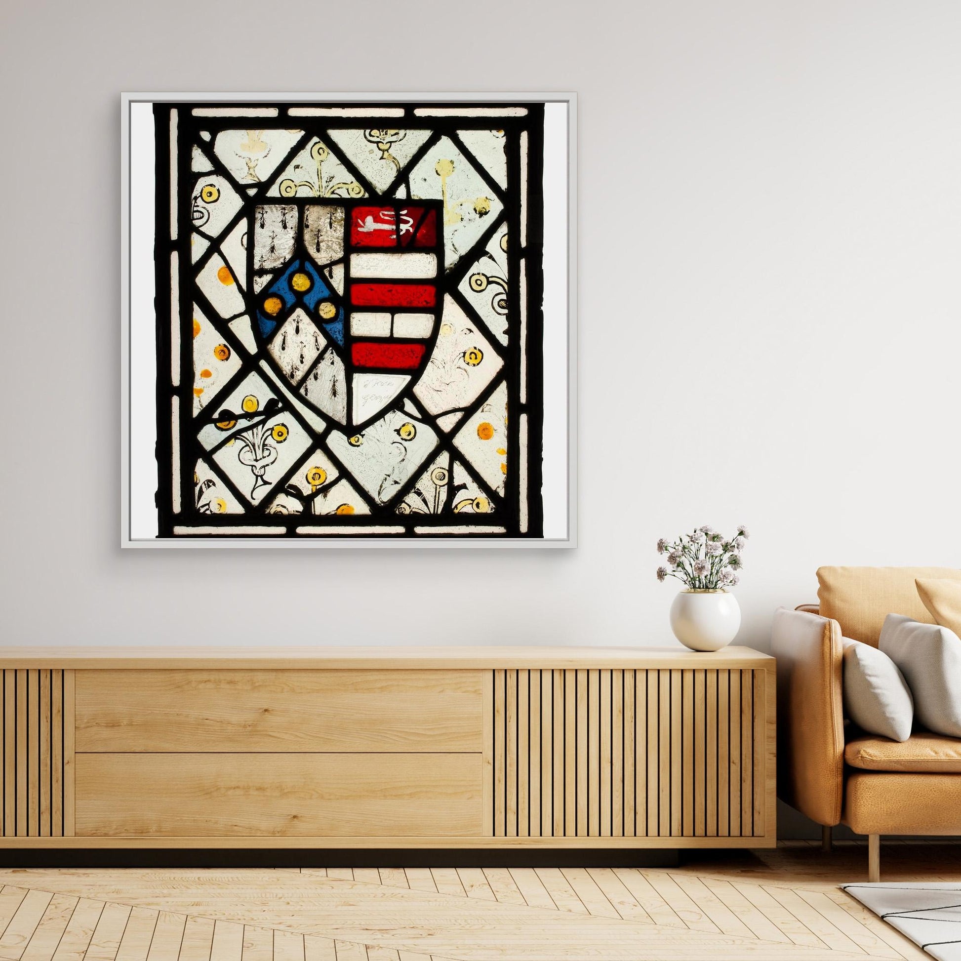 Panel with Heraldic Shield of Johnson