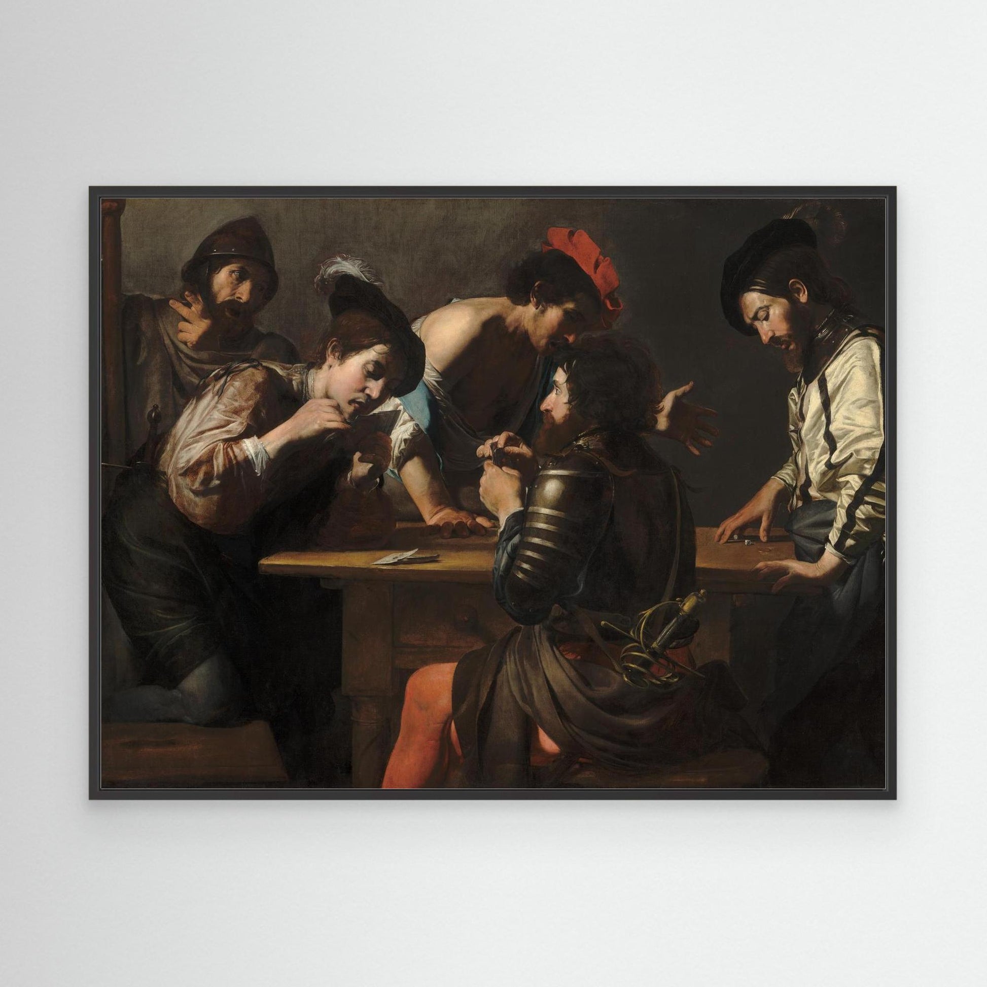 Soldiers Playing Cards and Dice (The Cheats)