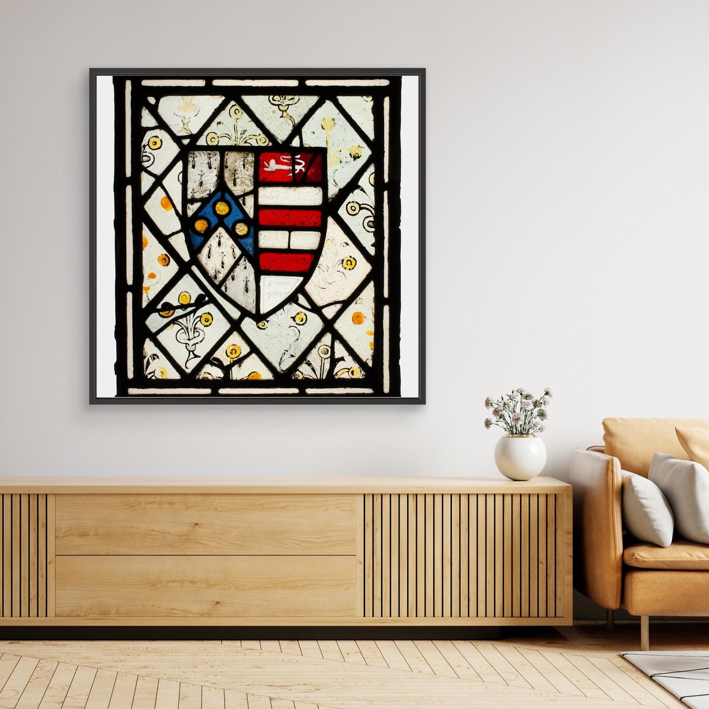 Panel with Heraldic Shield of Johnson