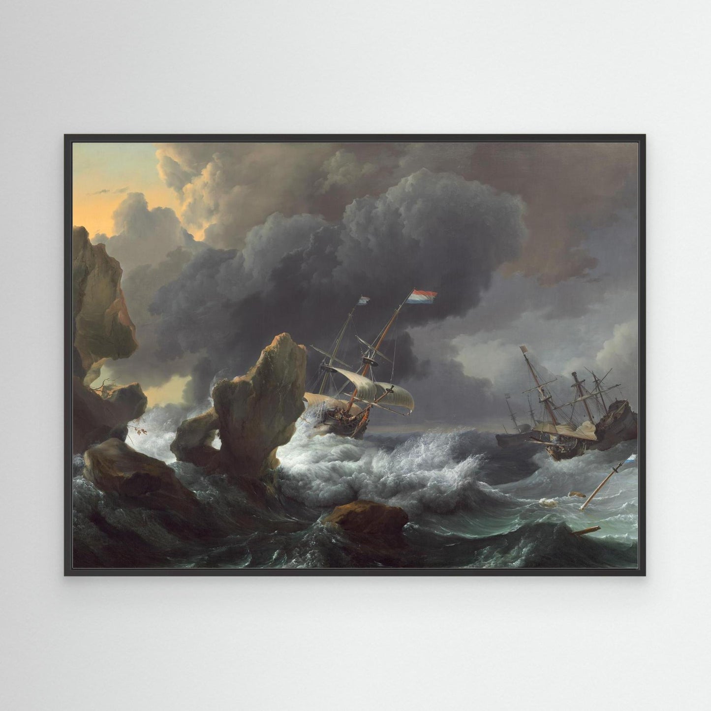 Ships in Distress off a Rocky Coast
