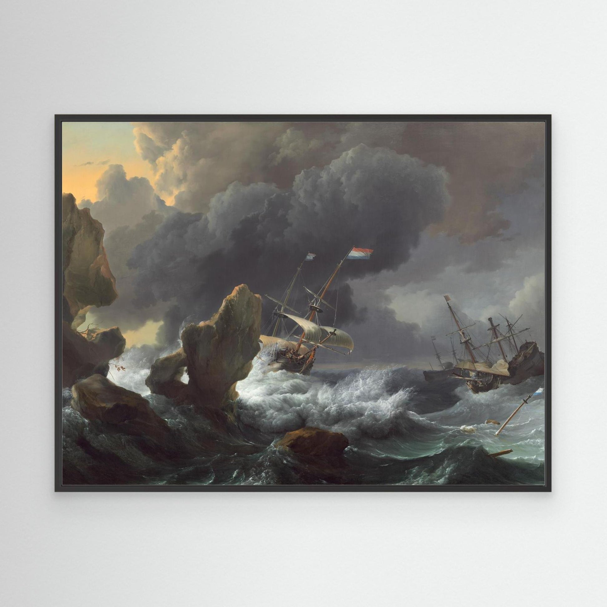 Ships in Distress off a Rocky Coast