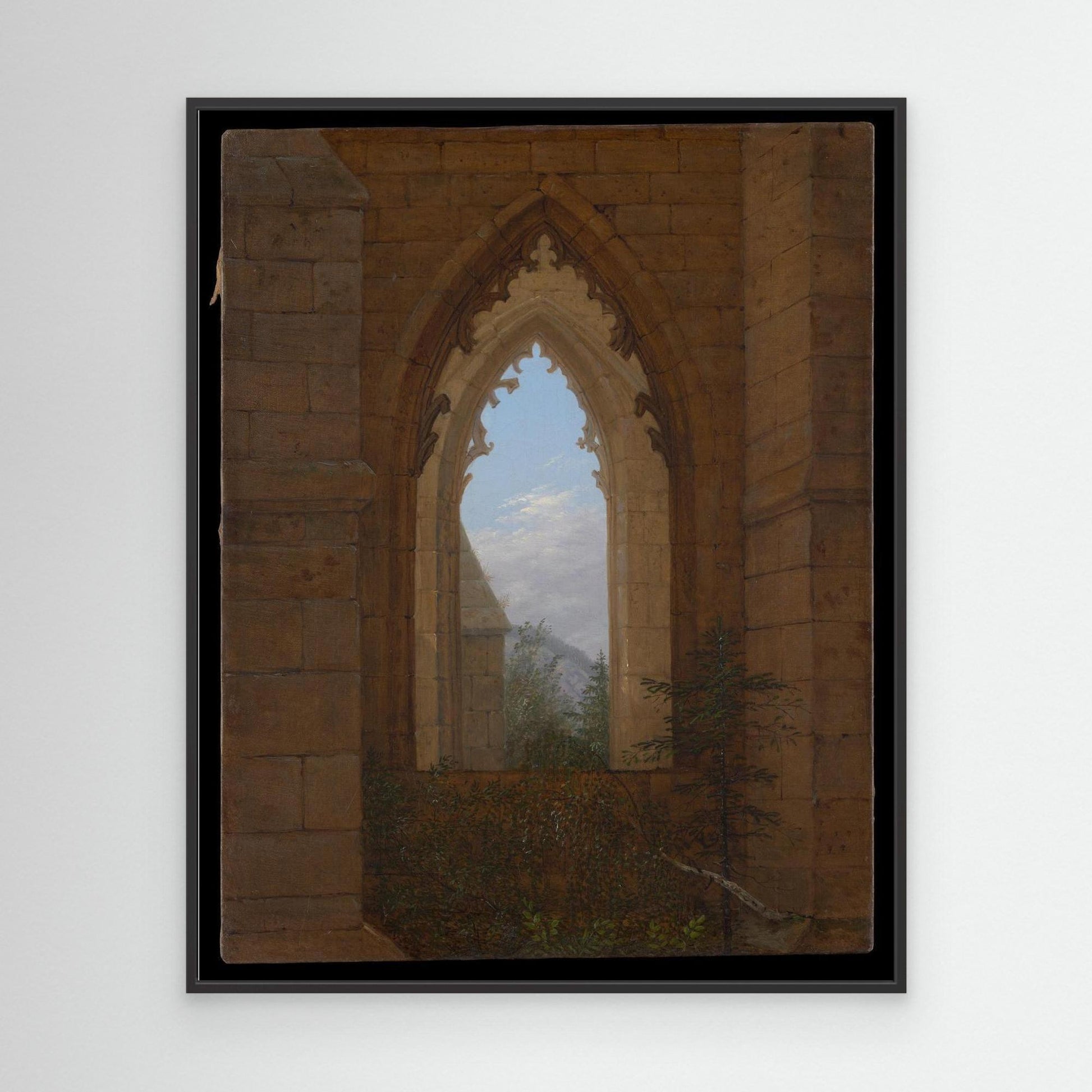Gothic Windows in the Ruins of the Monastery at Oybin