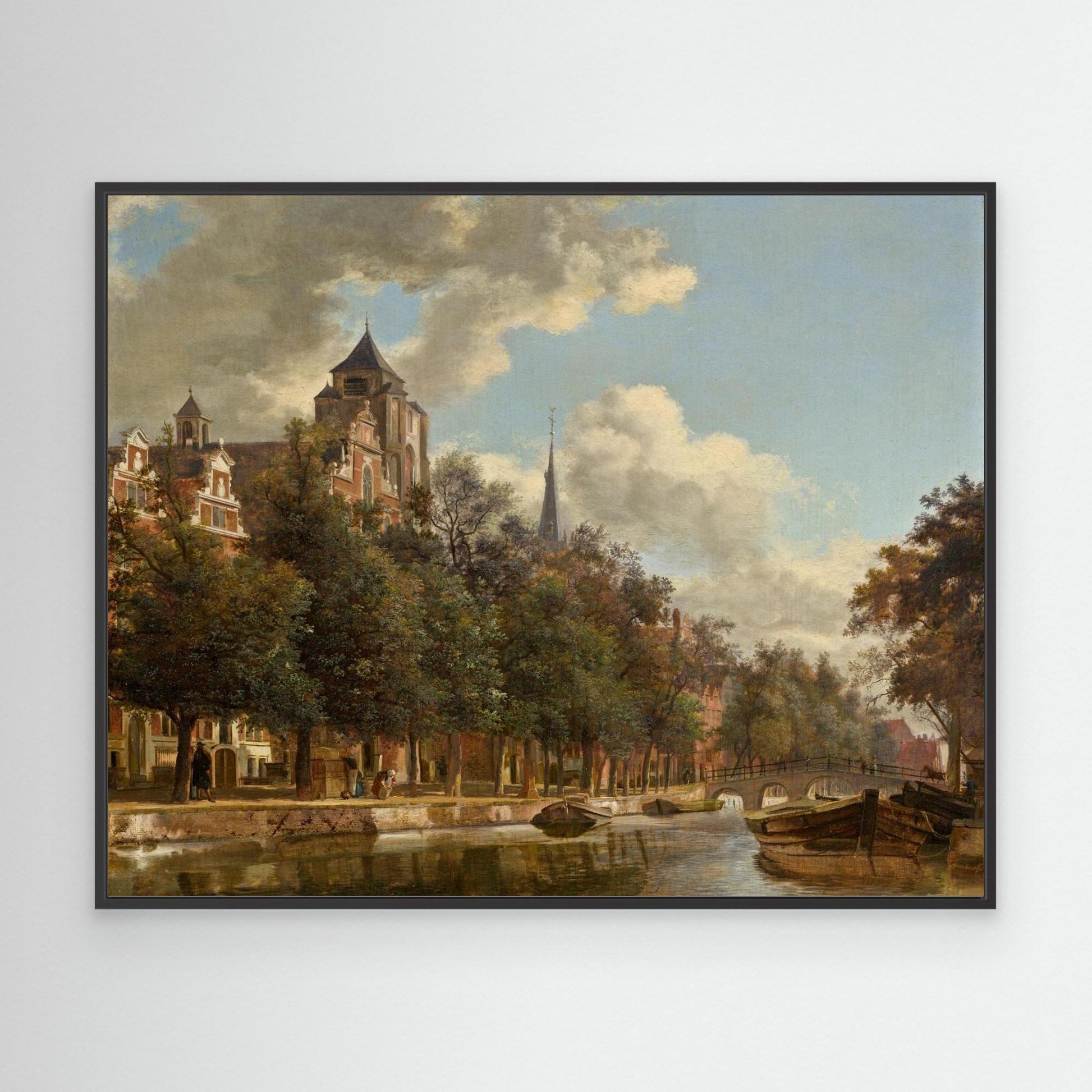 View Down a Dutch Canal