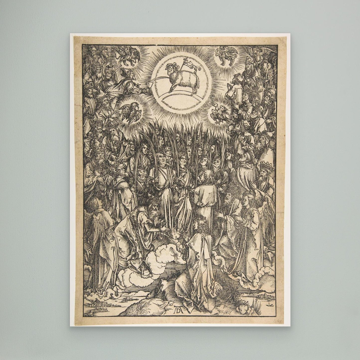 The Adoration of the Lamb, from The Apocalypse, Latin Edition.