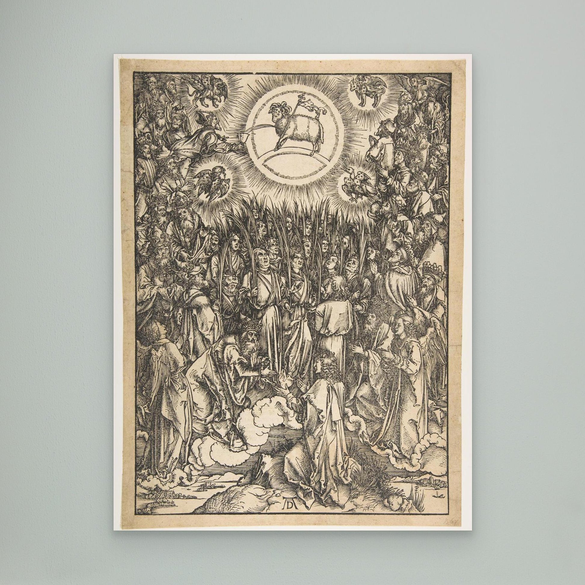 The Adoration of the Lamb, from The Apocalypse, Latin Edition.