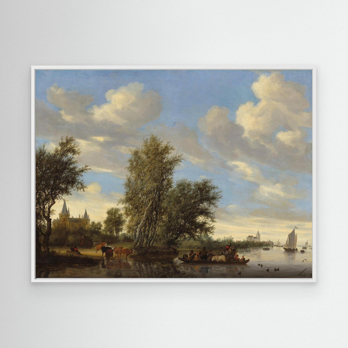 River Landscape with Ferry