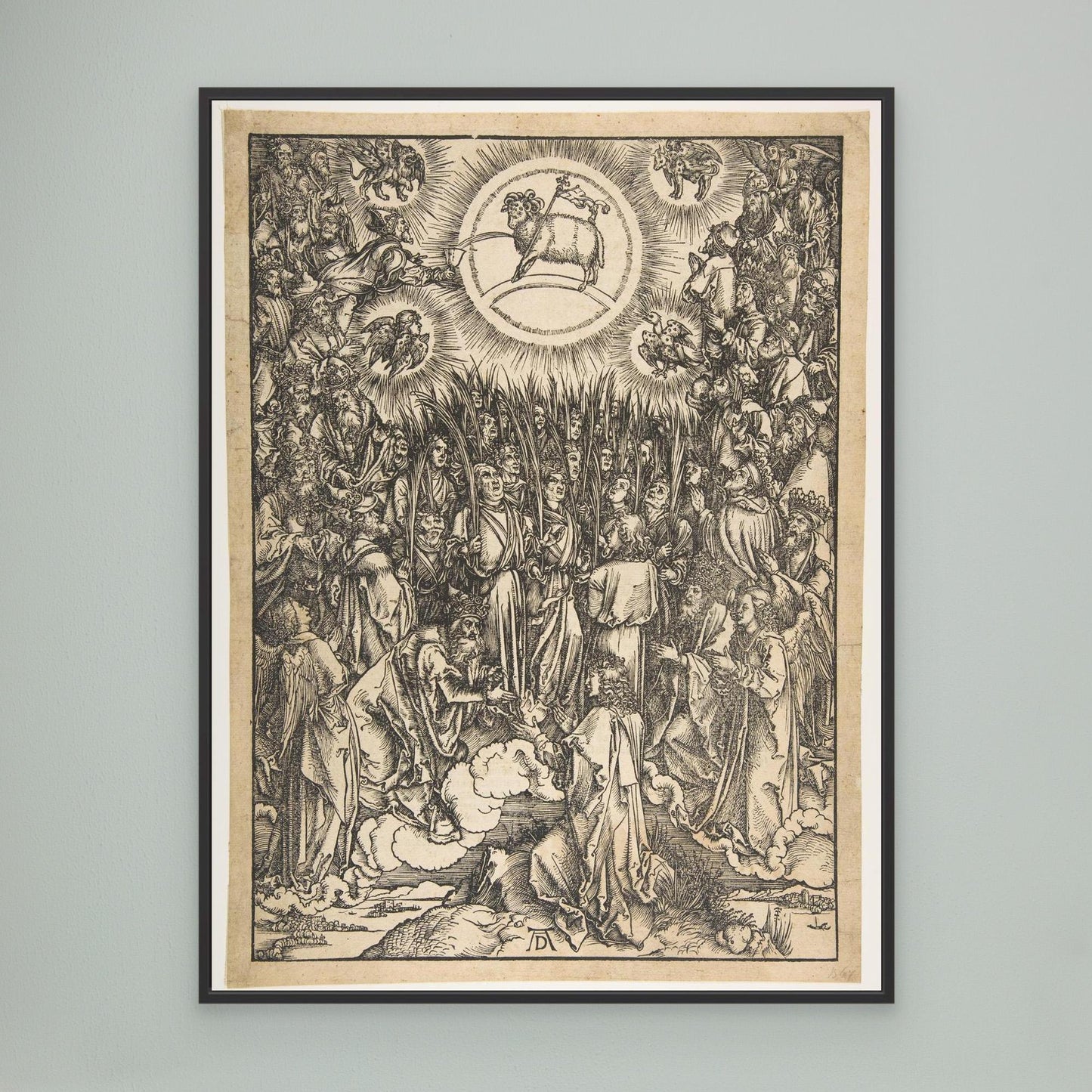 The Adoration of the Lamb, from The Apocalypse, Latin Edition.
