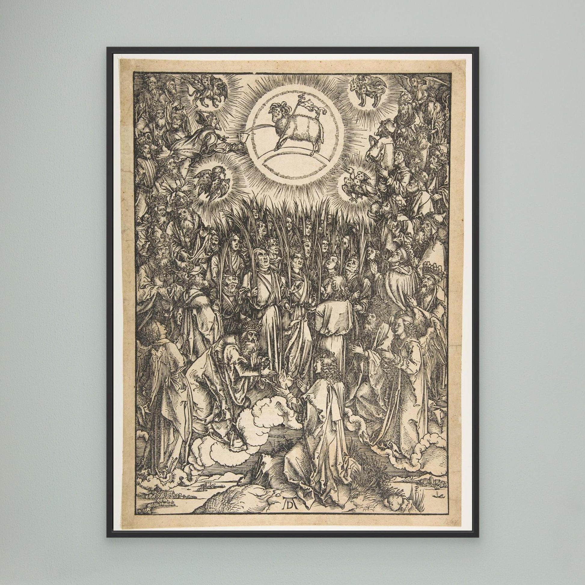 The Adoration of the Lamb, from The Apocalypse, Latin Edition.