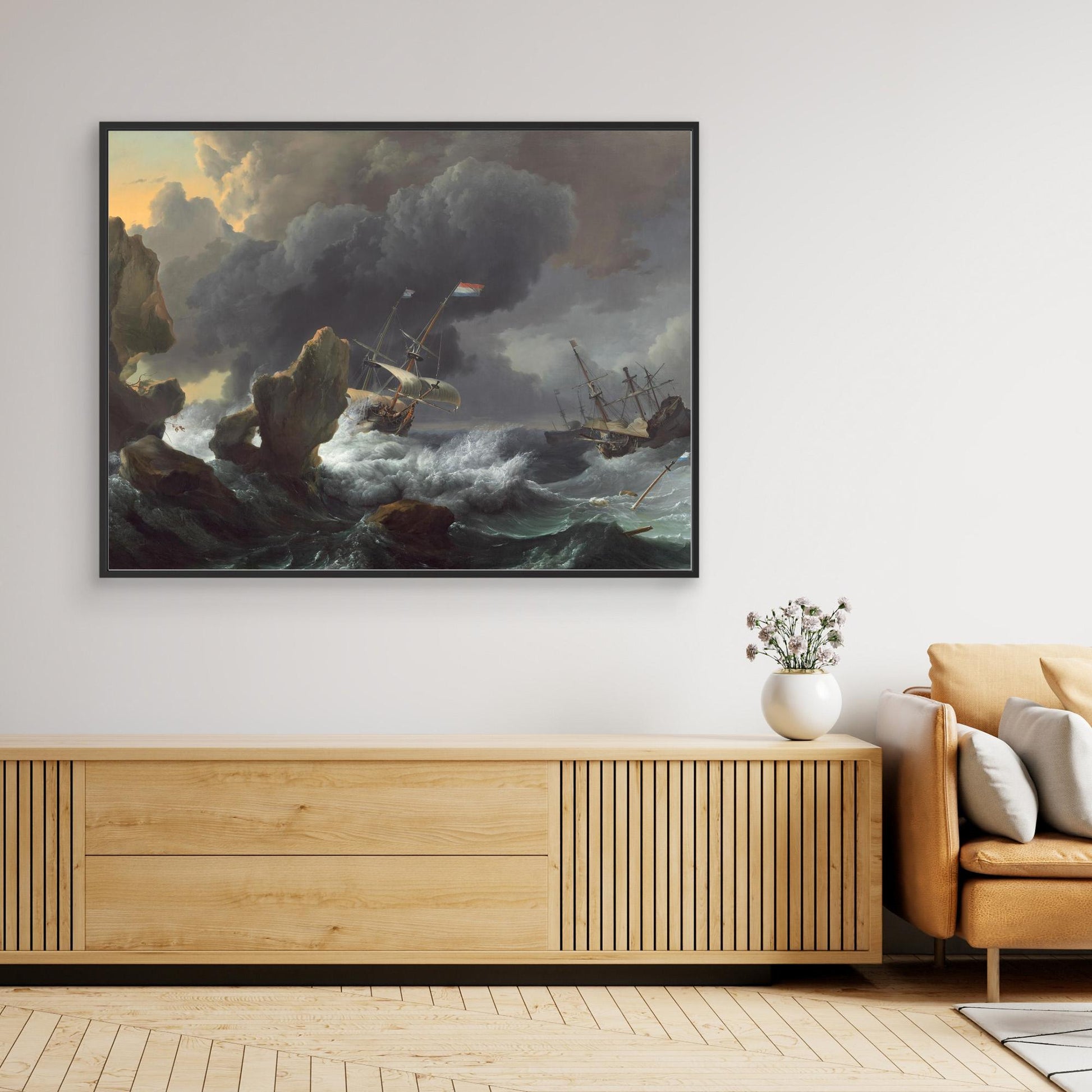 Ships in Distress off a Rocky Coast