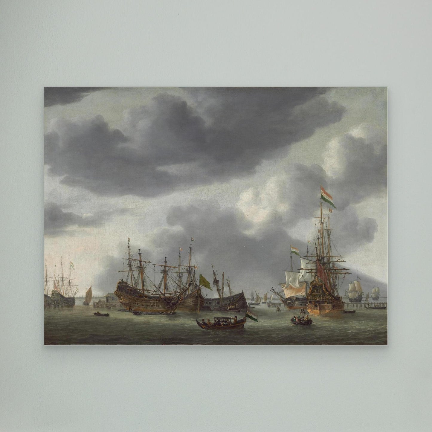 Amsterdam Harbor Scene