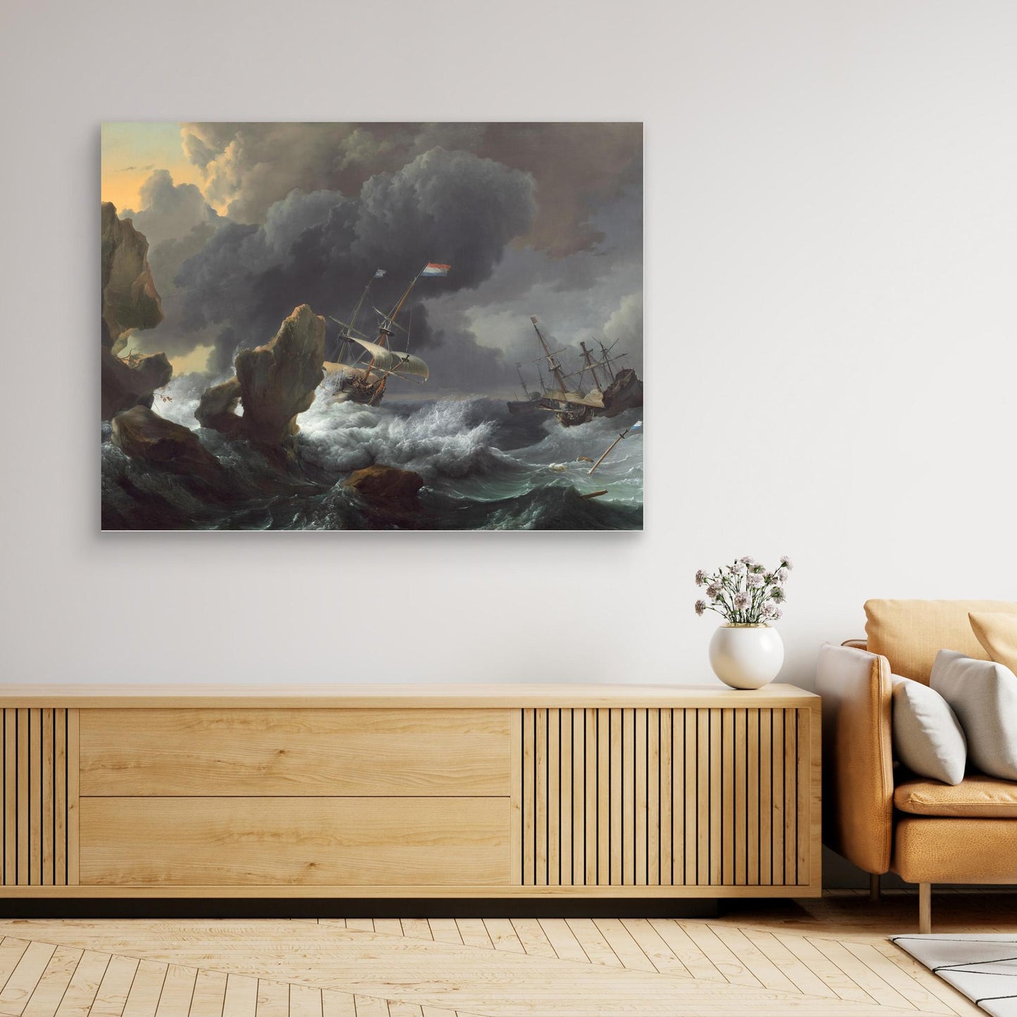 Ships in Distress off a Rocky Coast