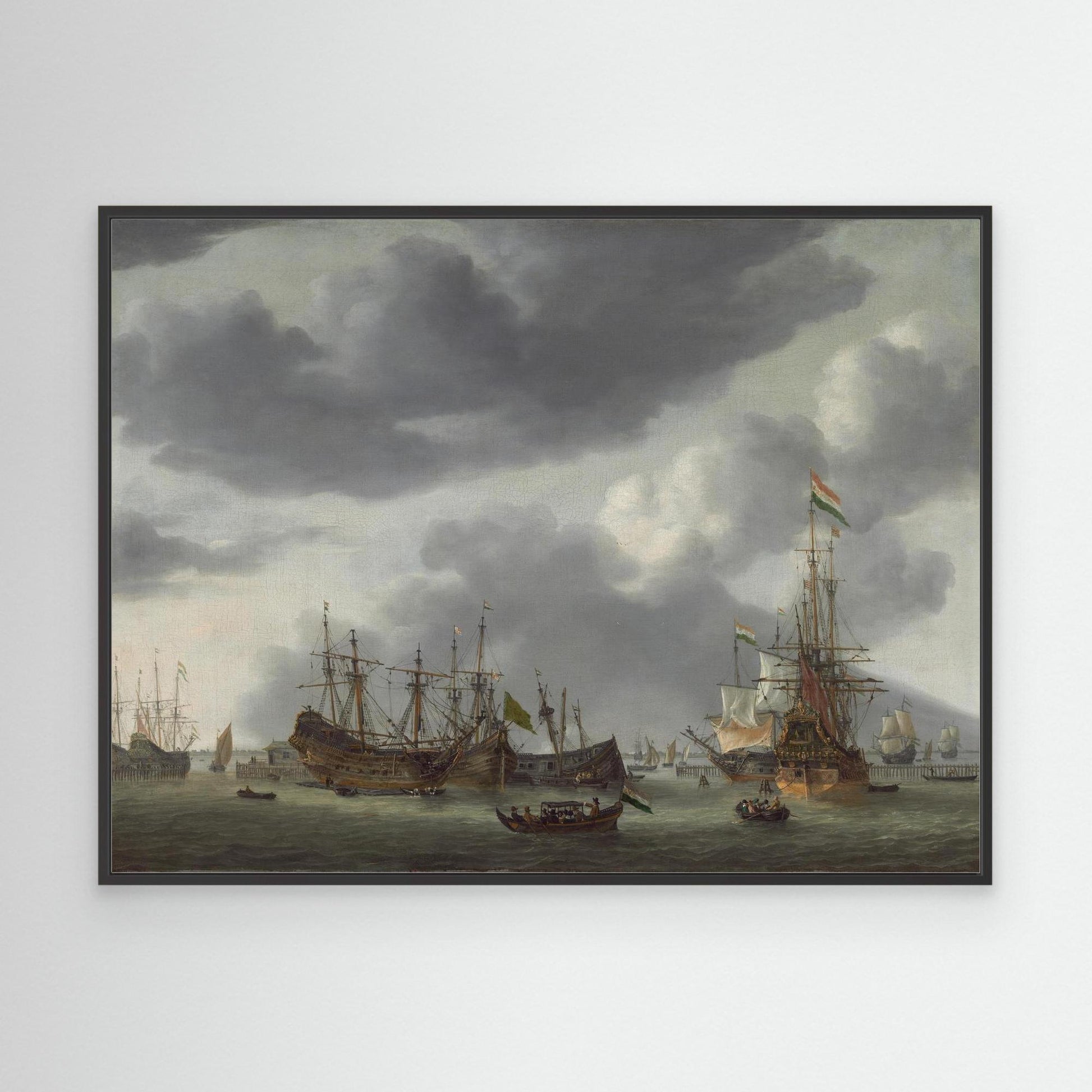 Amsterdam Harbor Scene