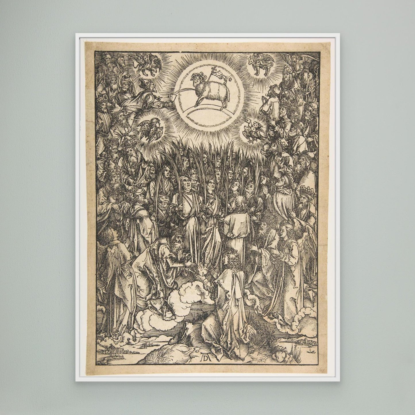The Adoration of the Lamb, from The Apocalypse, Latin Edition.