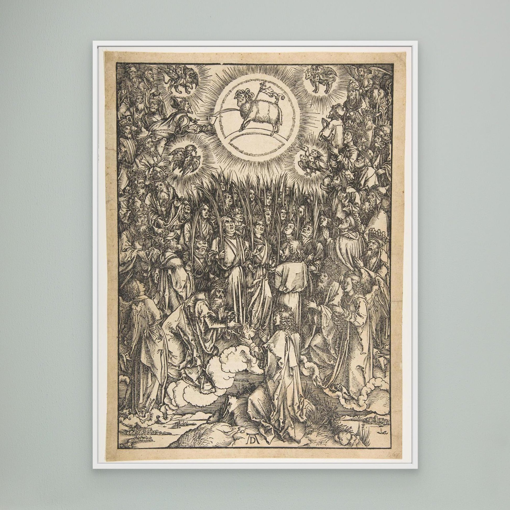 The Adoration of the Lamb, from The Apocalypse, Latin Edition.