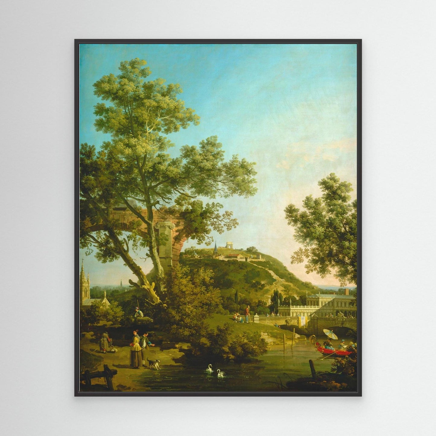 English Landscape Capriccio with a Palace
