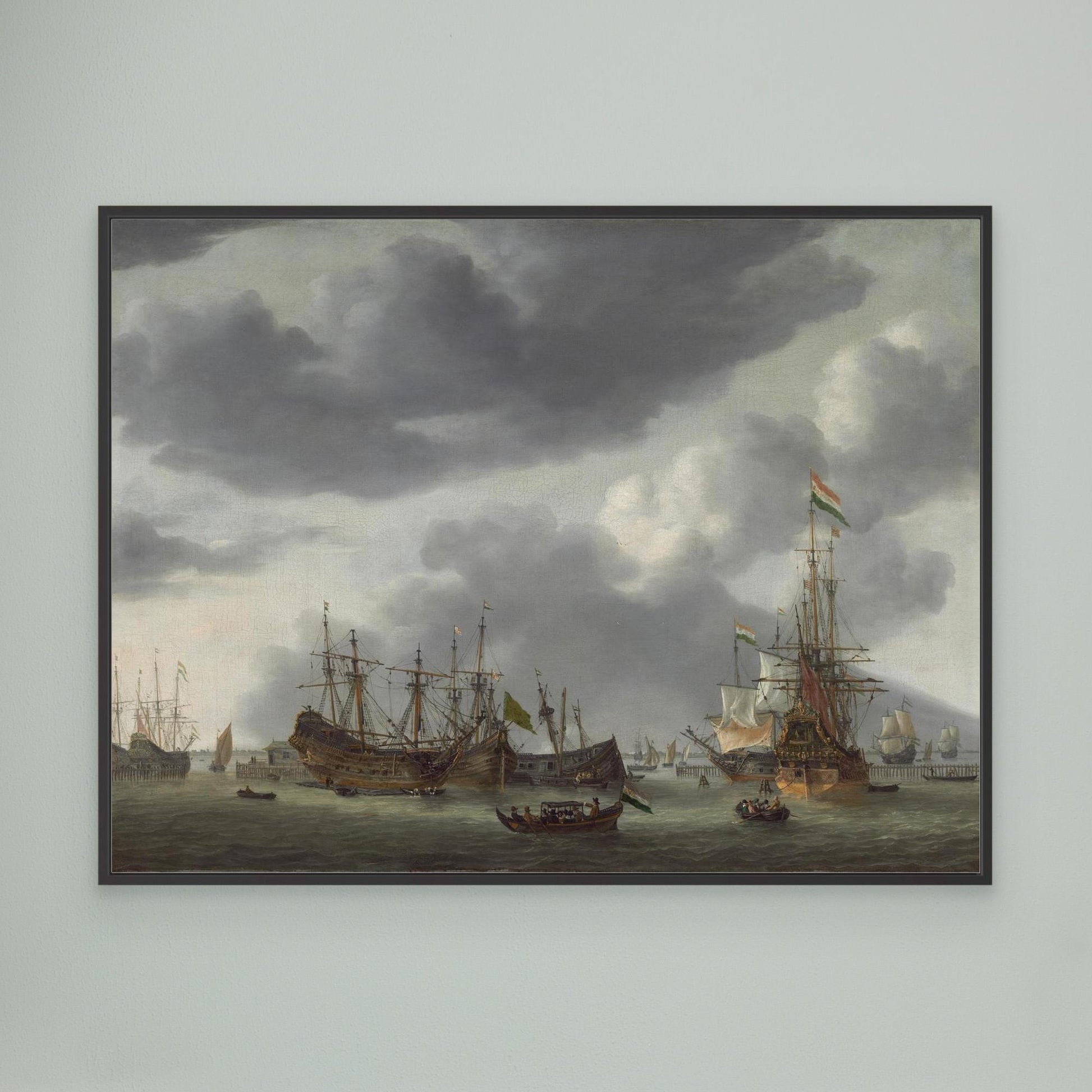 Amsterdam Harbor Scene