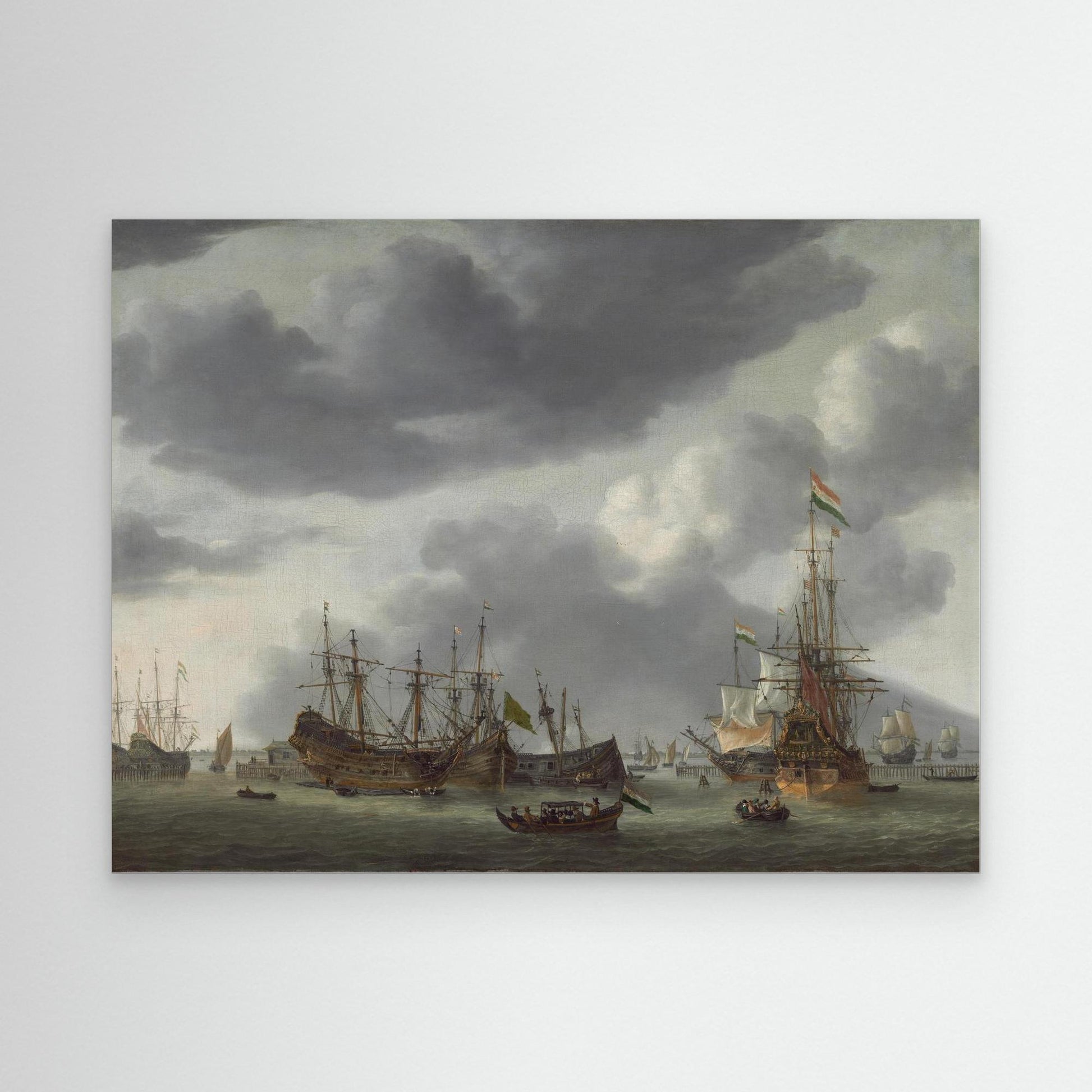 Amsterdam Harbor Scene