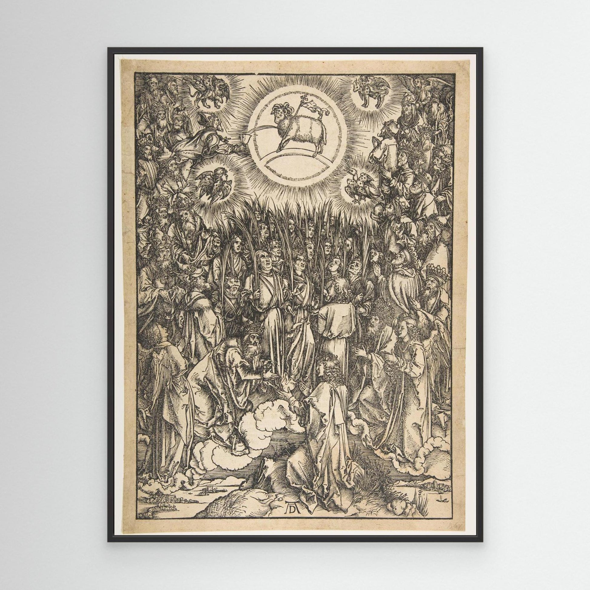 The Adoration of the Lamb, from The Apocalypse, Latin Edition.
