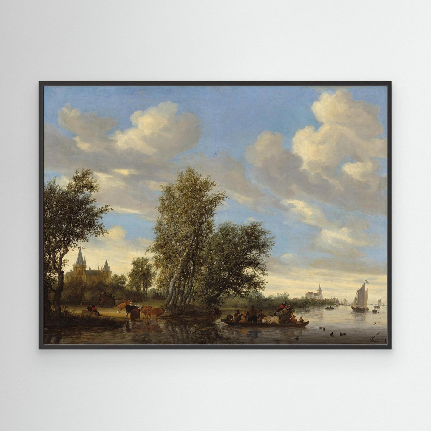 River Landscape with Ferry