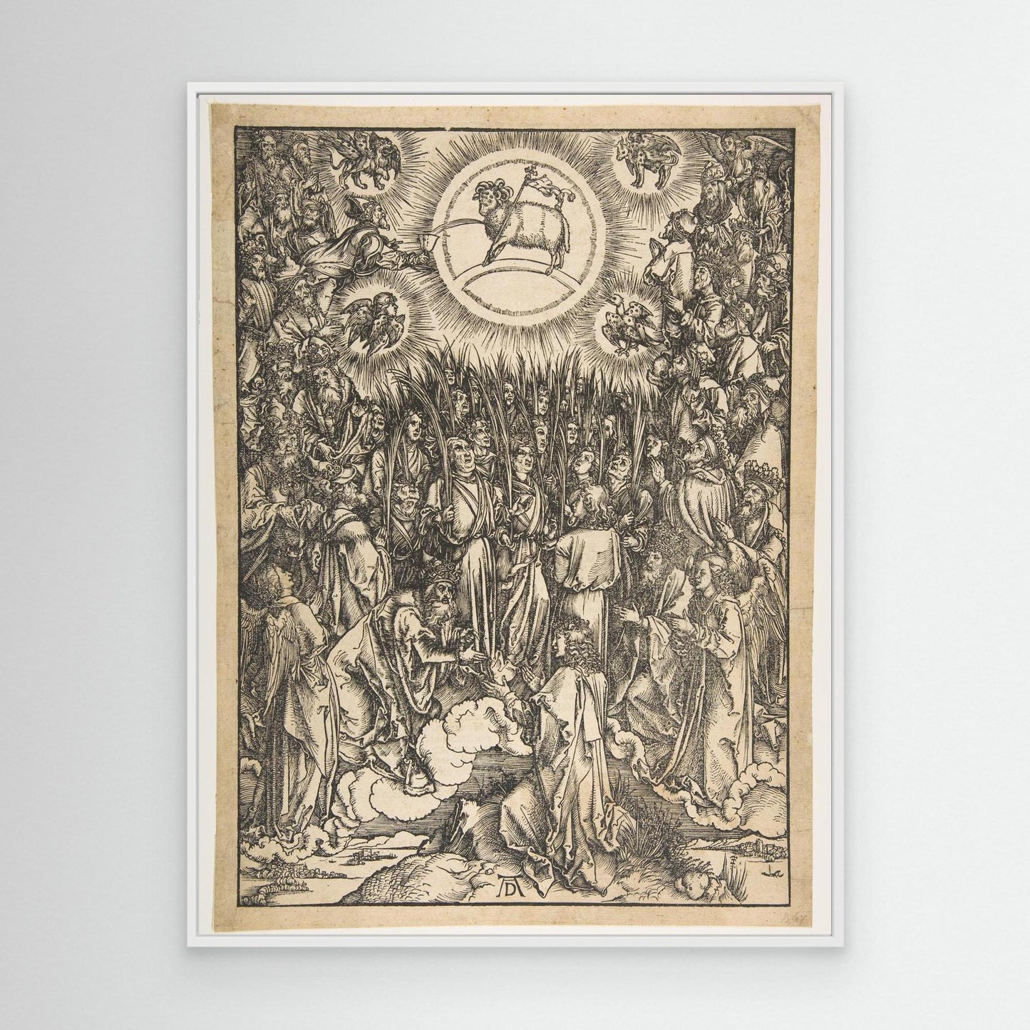 The Adoration of the Lamb, from The Apocalypse, Latin Edition.