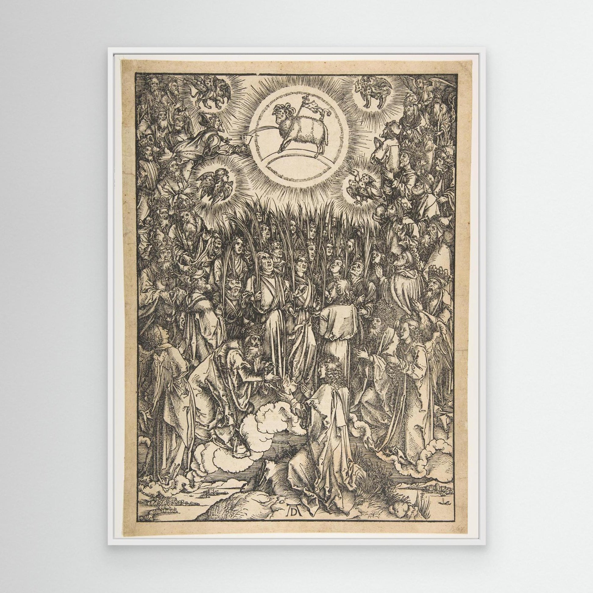 The Adoration of the Lamb, from The Apocalypse, Latin Edition.