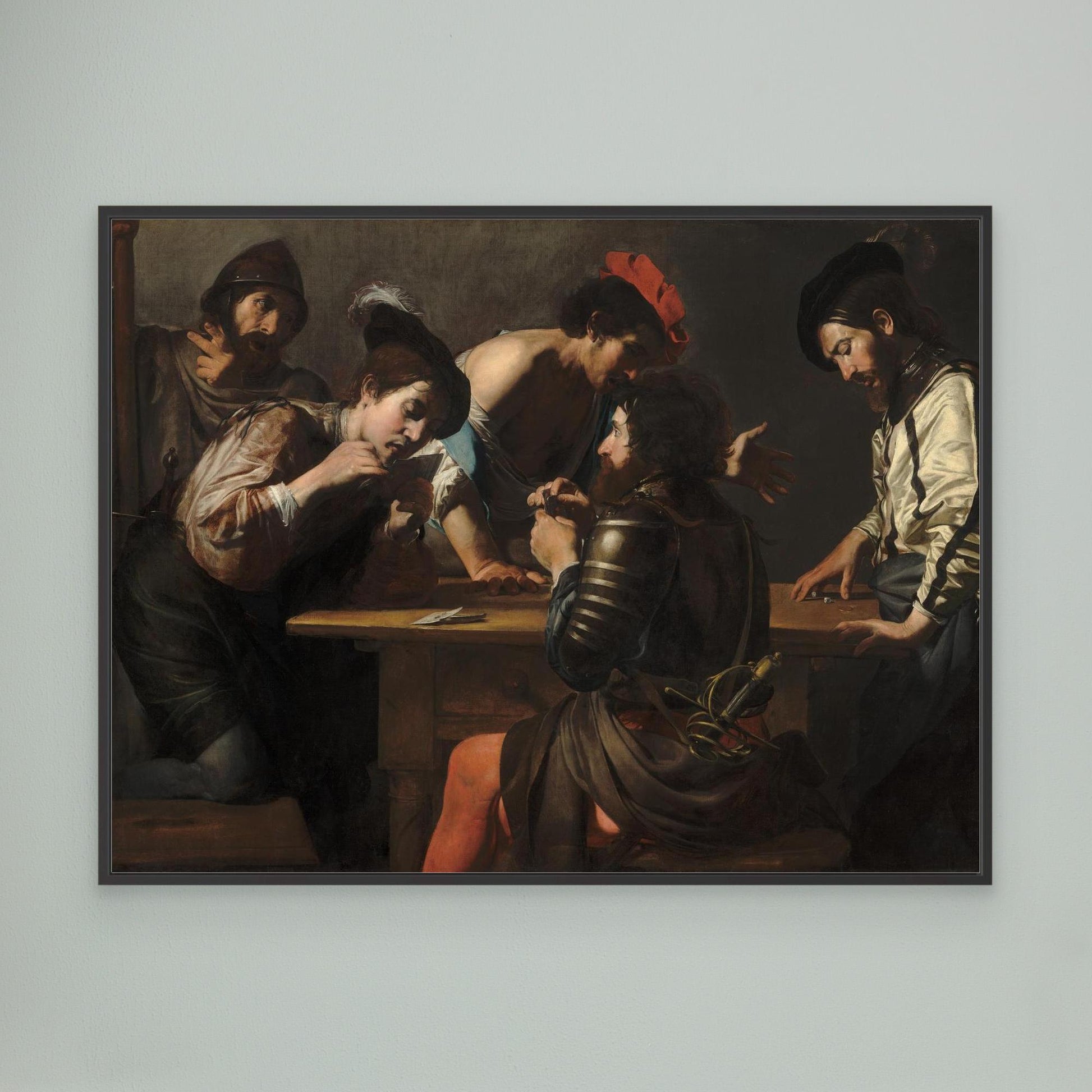 Soldiers Playing Cards and Dice (The Cheats)