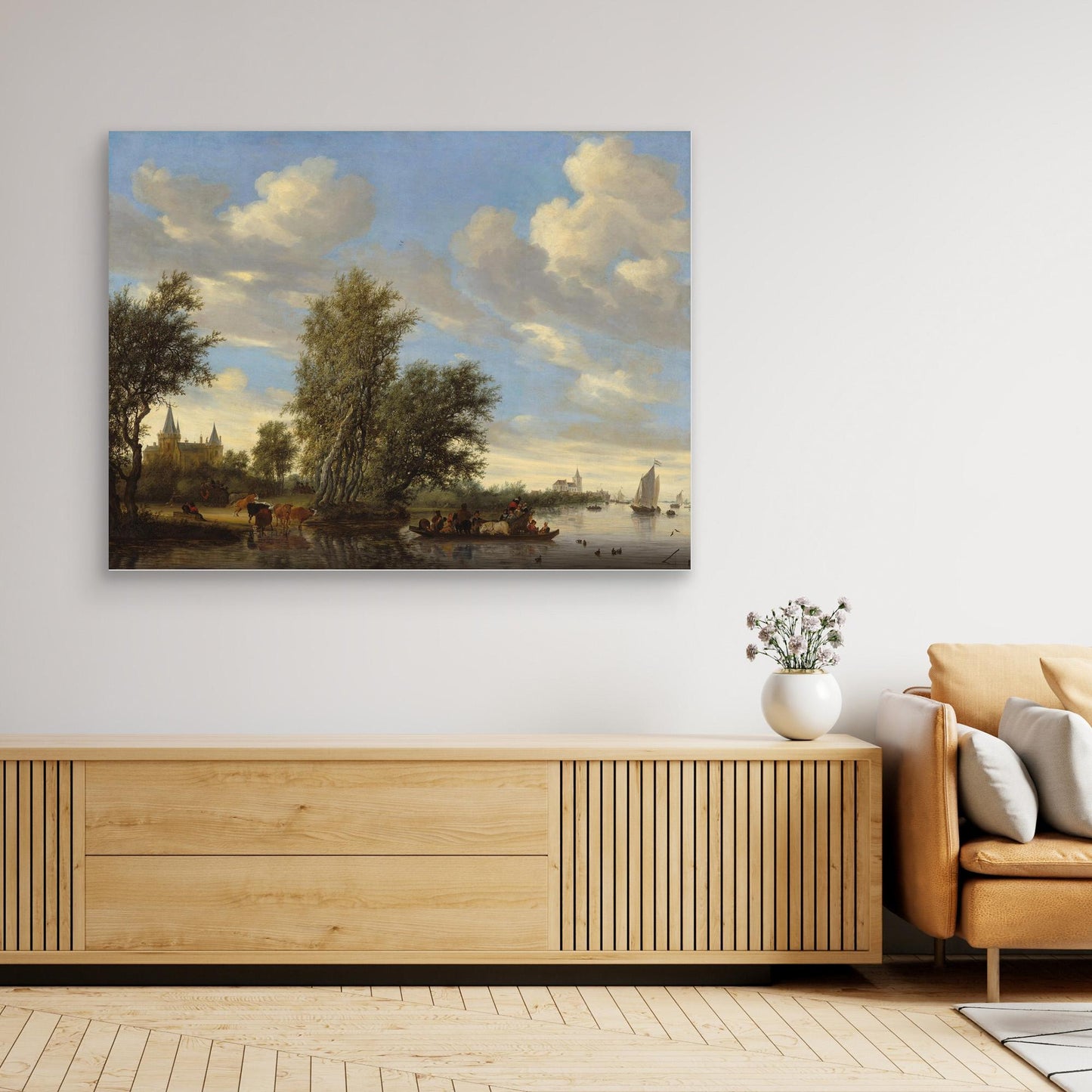 River Landscape with Ferry