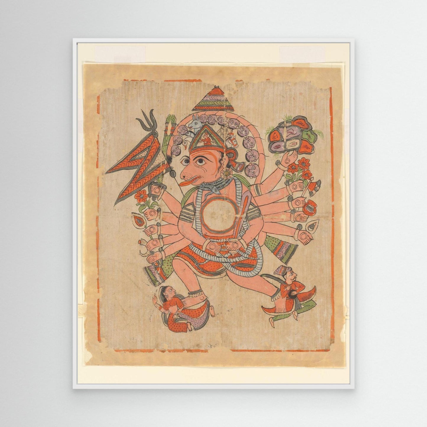 Hanuman in His Tantric Five-Headed Pancha Mukha Form