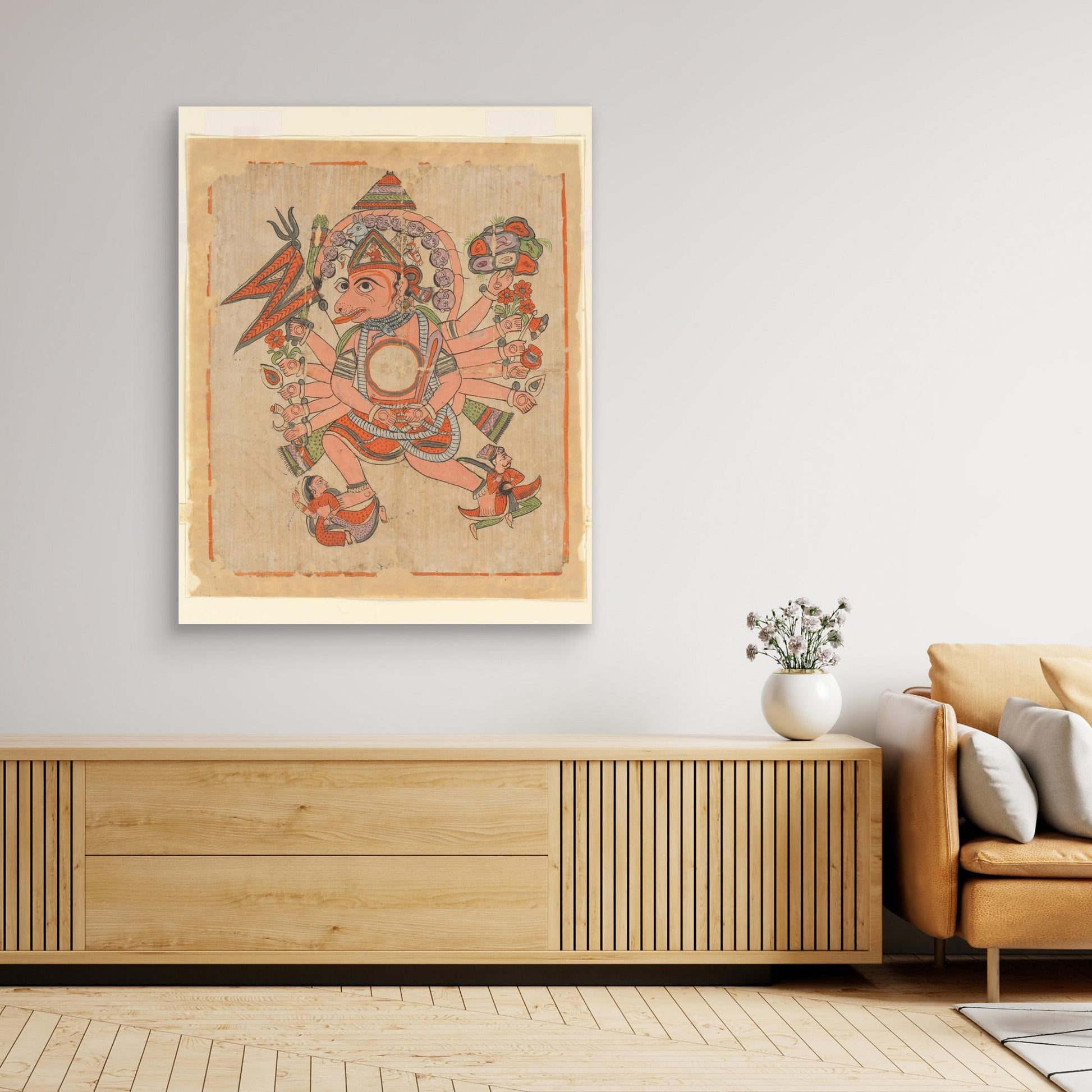 Hanuman in His Tantric Five-Headed Pancha Mukha Form