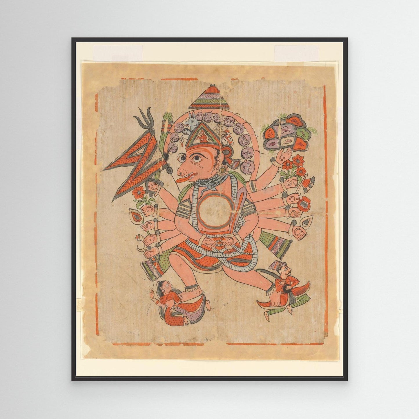 Hanuman in His Tantric Five-Headed Pancha Mukha Form