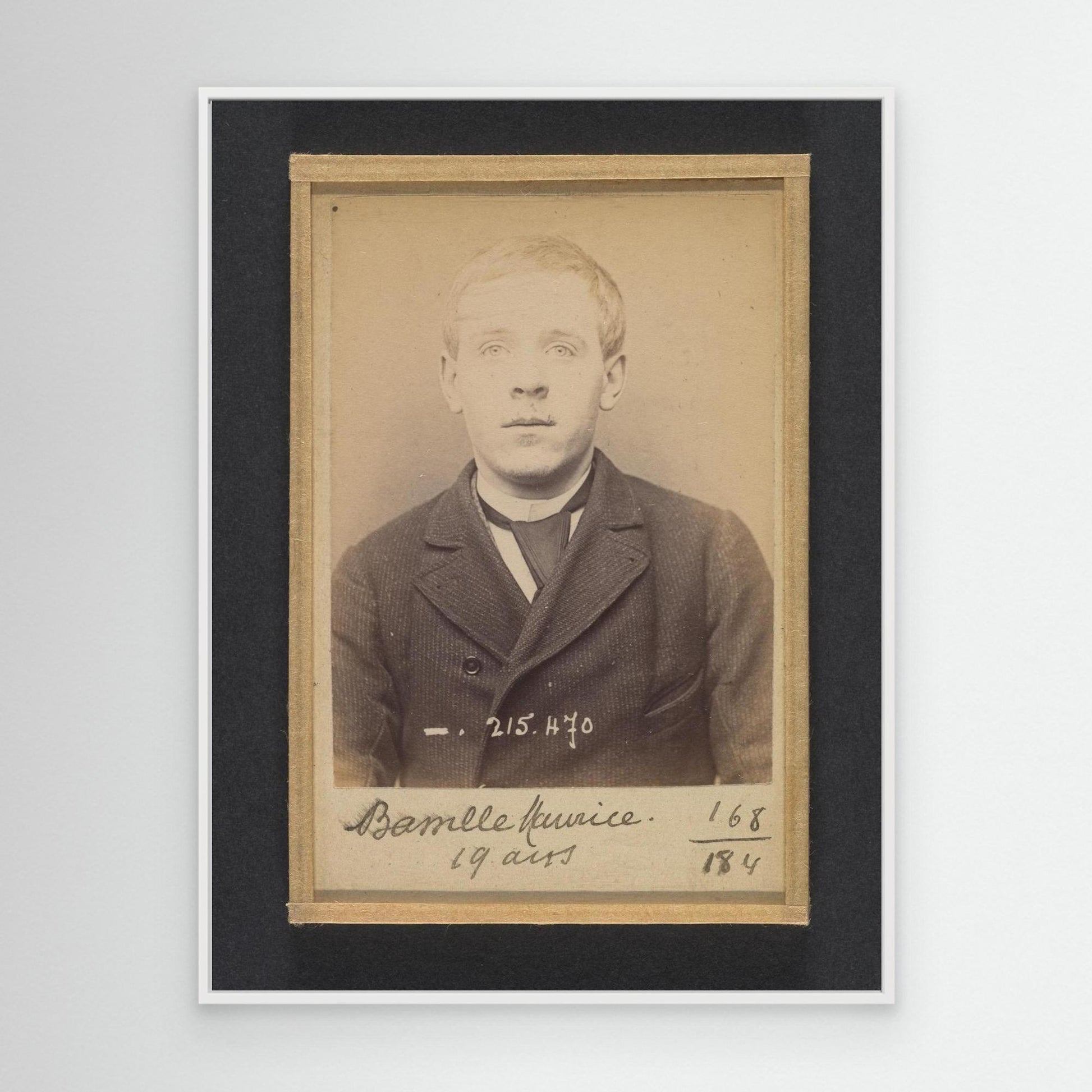 Bassille. Maurice, Eugène. 19 ans, né à Paris. Portefeuilliste. Anarchiste. 9-3-94
