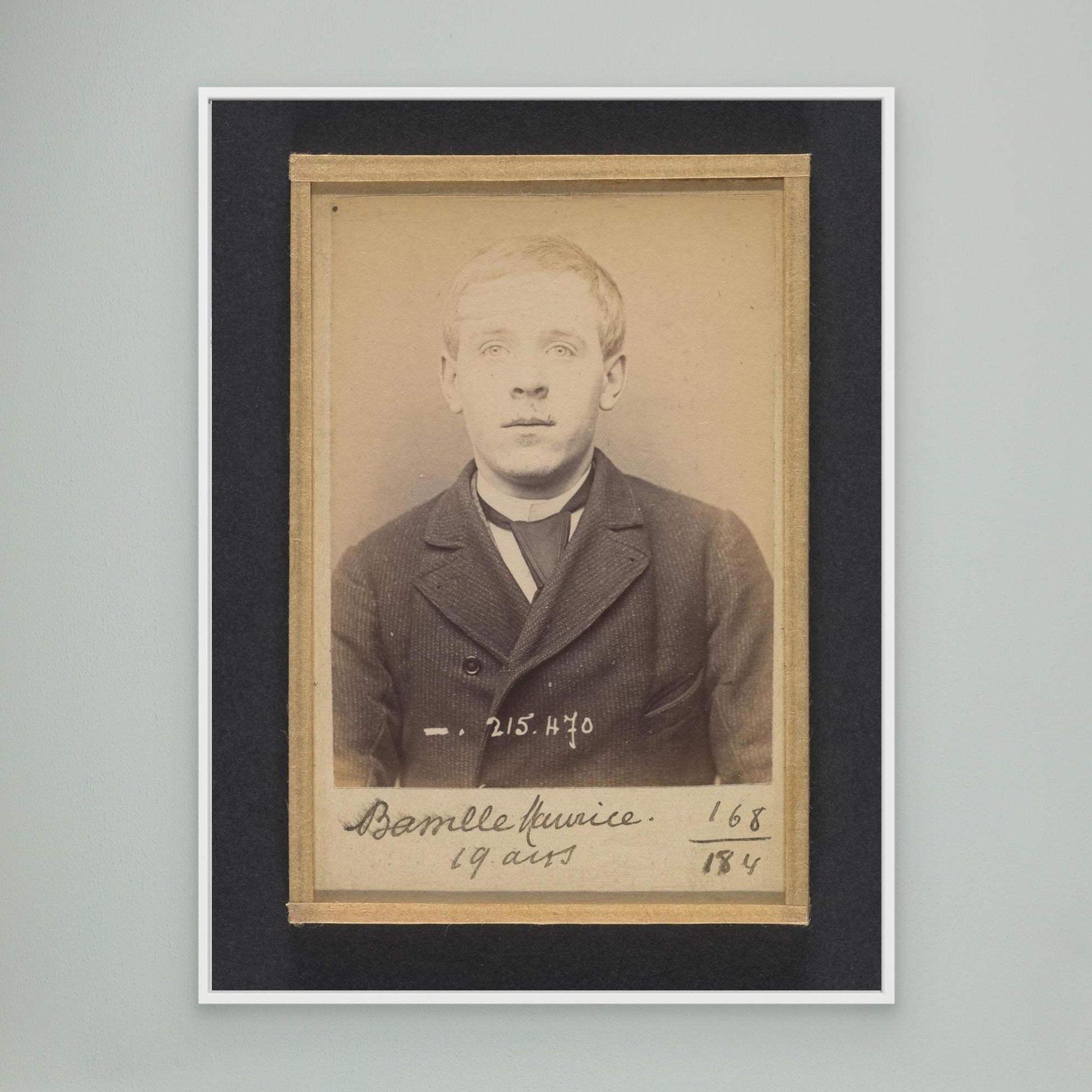 Bassille. Maurice, Eugène. 19 ans, né à Paris. Portefeuilliste. Anarchiste. 9-3-94