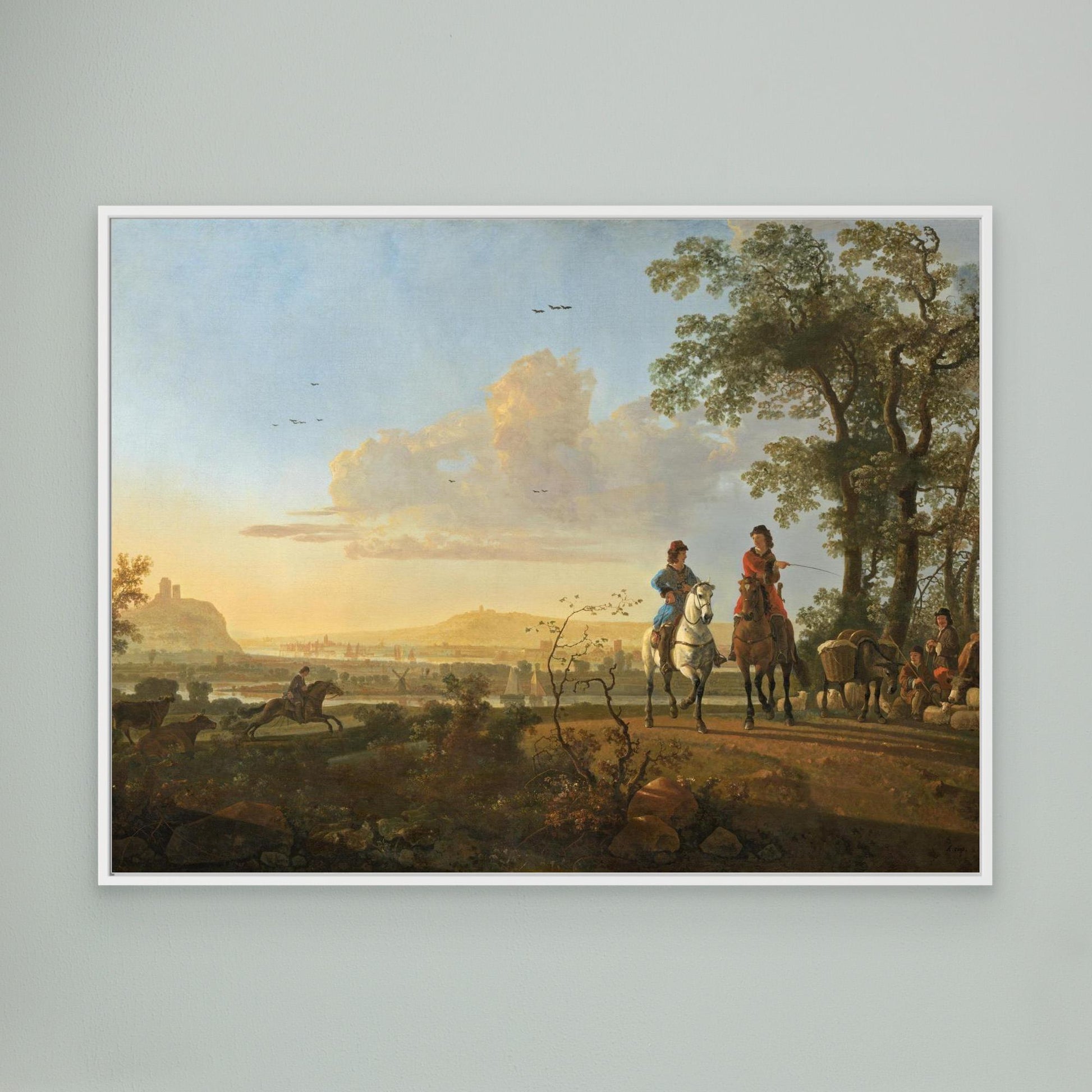 Horsemen and Herdsmen with Cattle