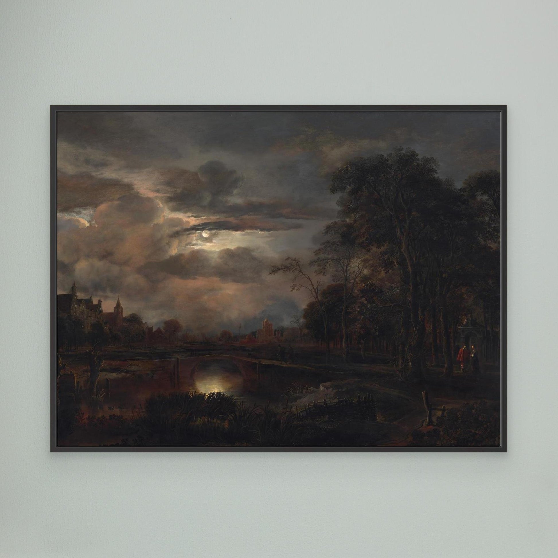 Moonlit Landscape with Bridge