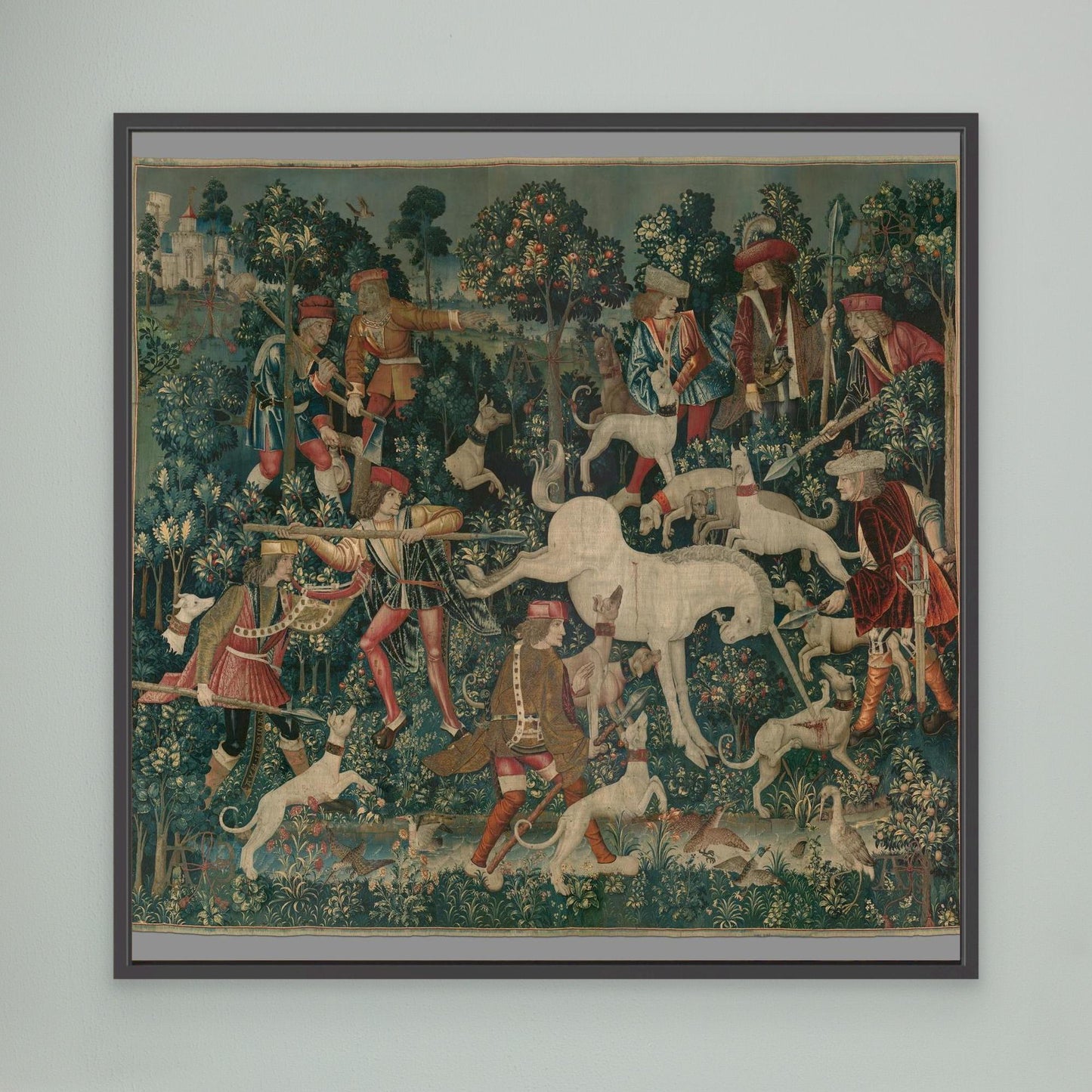 The Unicorn Defends Himself (from the Unicorn Tapestries)